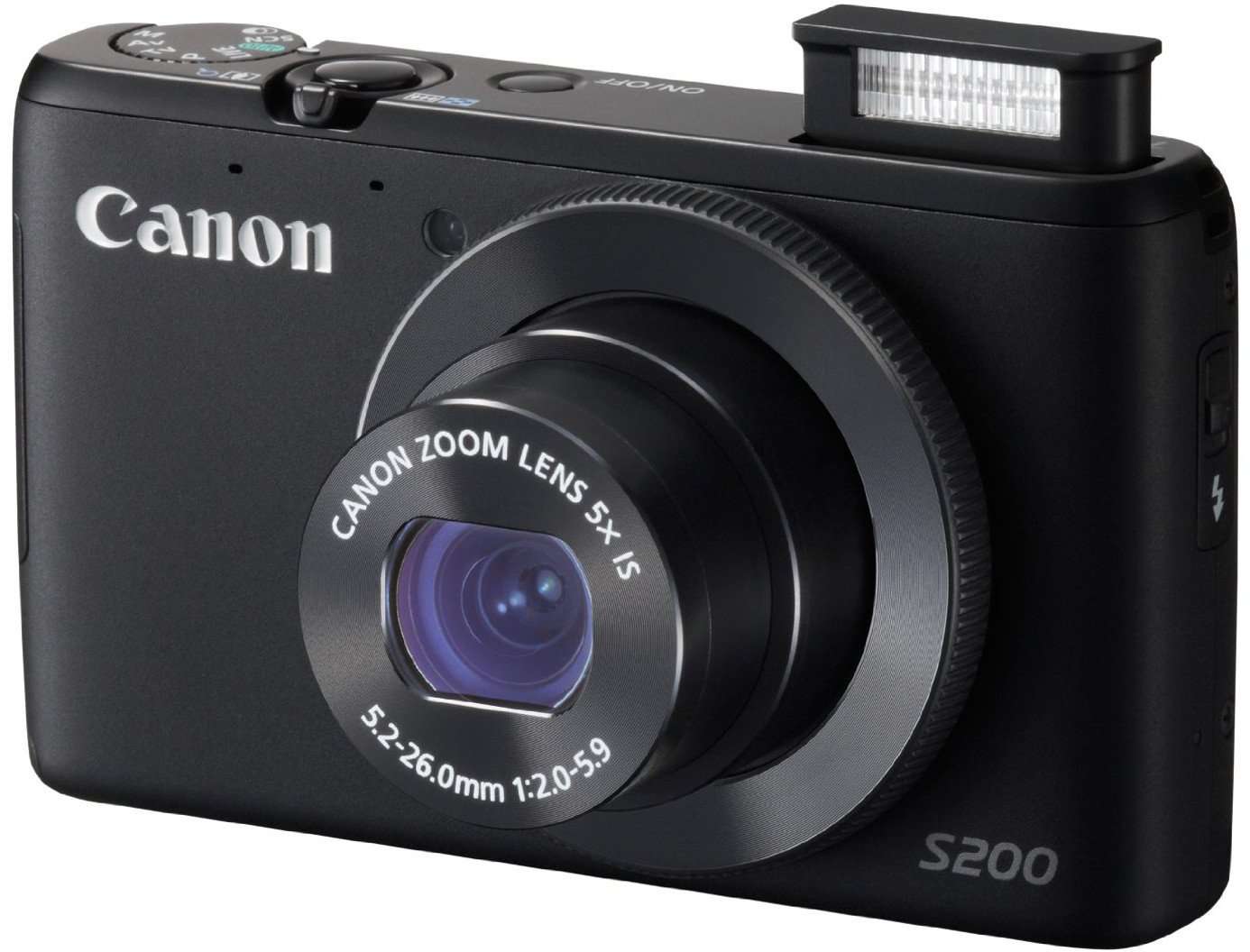 Canon PowerShot S200 - Digital Camera - Compact - 10.1 Mpix - 5 x Optical Zoom - Wi-Fi - Black 3