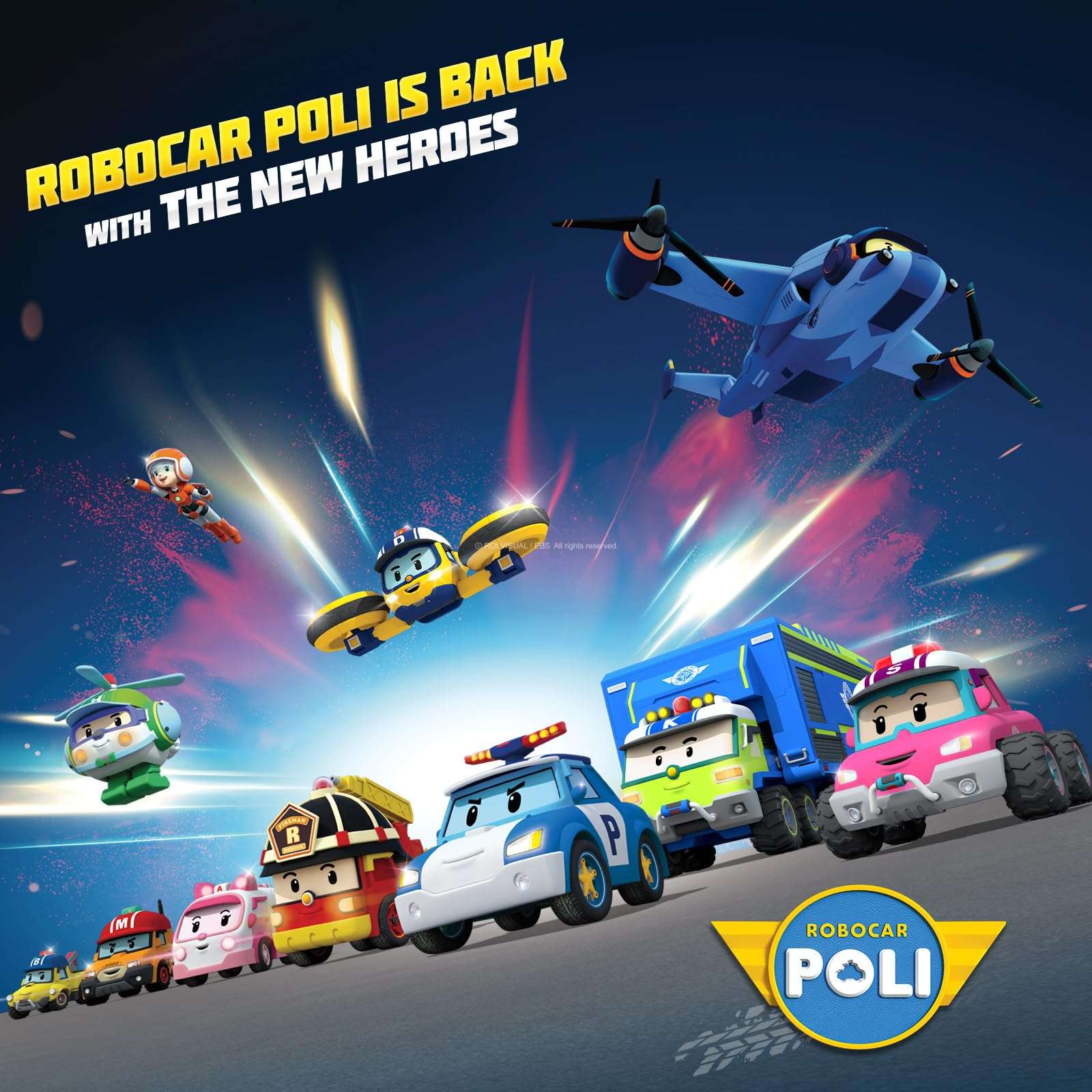 Robocar Poli Bucky Die-Cast Car Toys Figures Collection for Toddlers | STEM Role Play Vehicle, Birthday for Kids 1 2 3 4 5 4