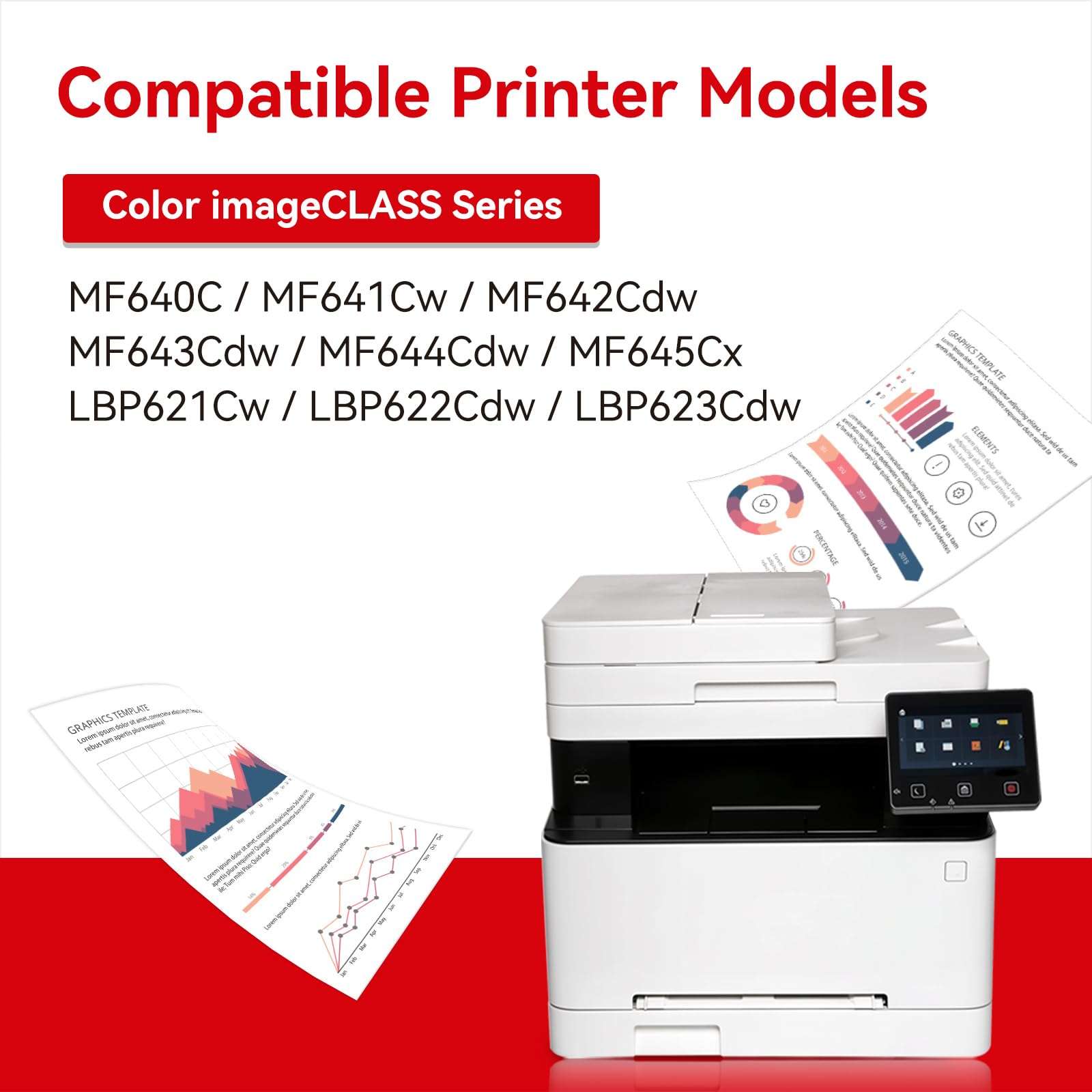 MYTONER Compatible with Ribbon Cartridge Replacement for RC700BR RC-700BR SP700 SP-700 SP712 SP 712 MD SP742 POS Printer Ribbon(Black Red, 6-Pack) 3