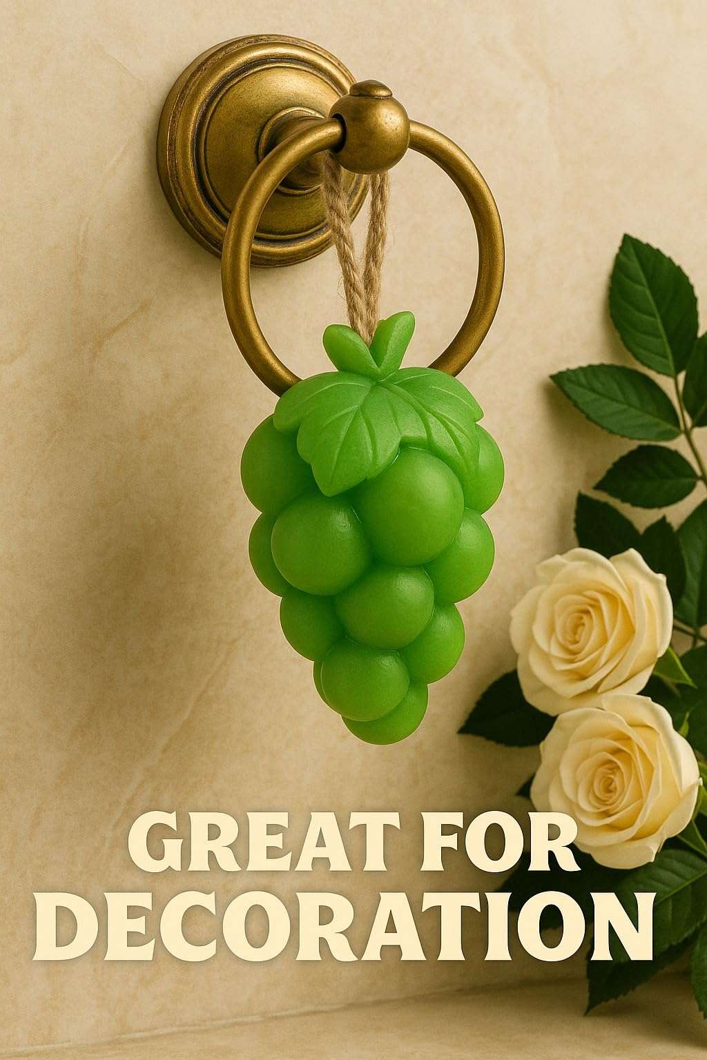Grapes Hanging Soap for Kids & Adults | Fruity Scent Bathing Bar with Rope | Moisturizing Body Soap | Cute Fruit Shape | Long Lasting Fragrance | Gentle on Skin 5