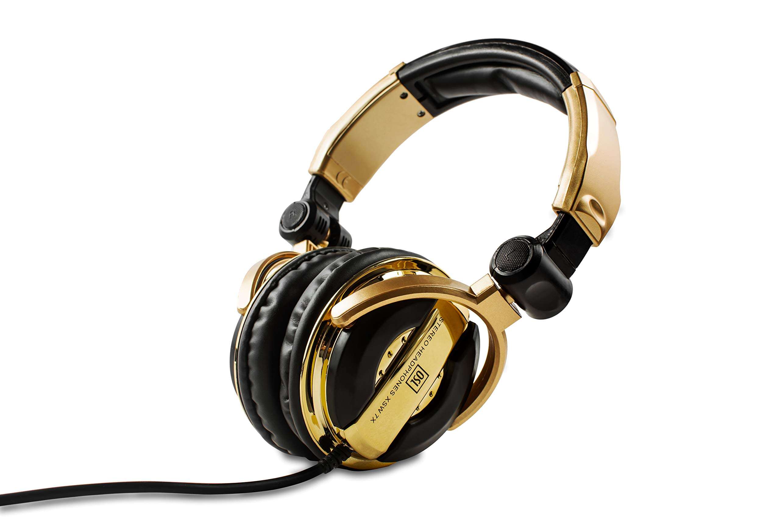 osl oliver systems limited XSW 7X Wired Over Ear Headphones Without Mic (Gold) 2