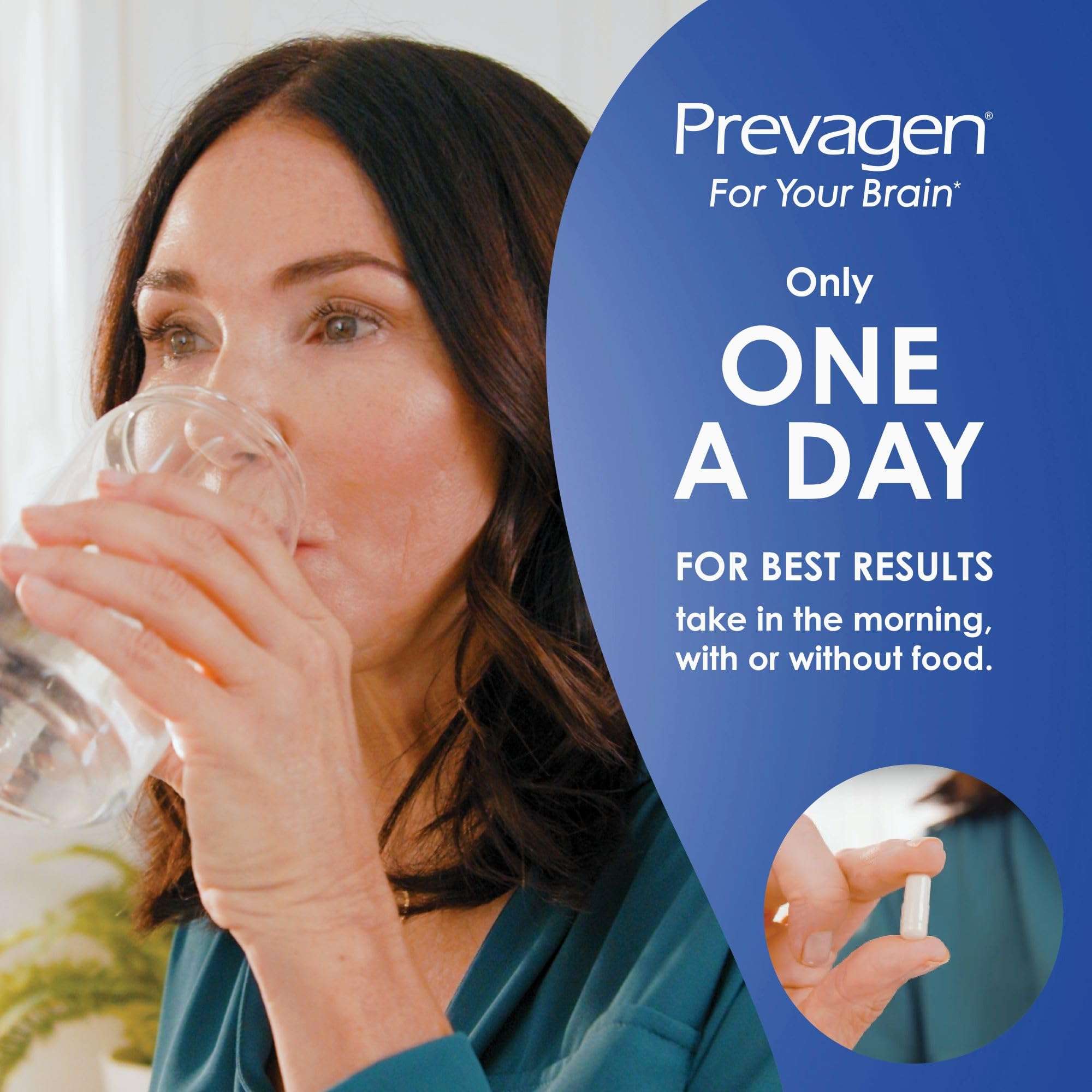Prevagen Regular Strength - 120 Capsules (4 Month Supply) | Formulated for Your Brain | 10mg of Apoaequorin Plus Vitamin D3 with 7-Day Pill Minder 4