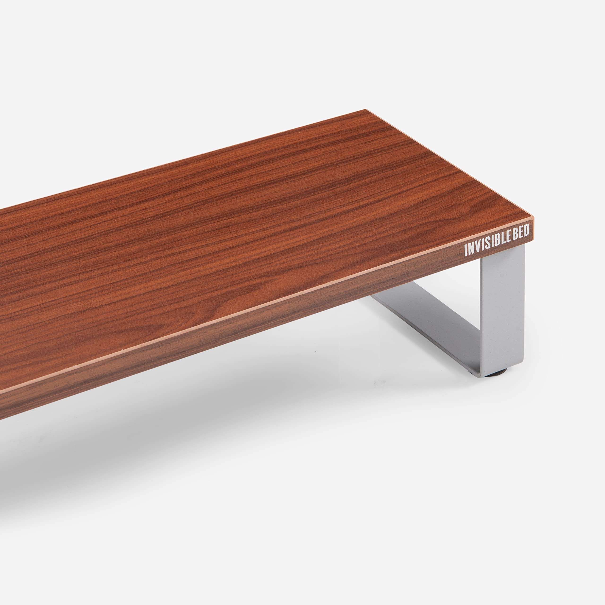 InvisibleBed Monitor Riser Stand for 2 Computers, Laptop, Printer, Home Office(Canadian Walnut) 3