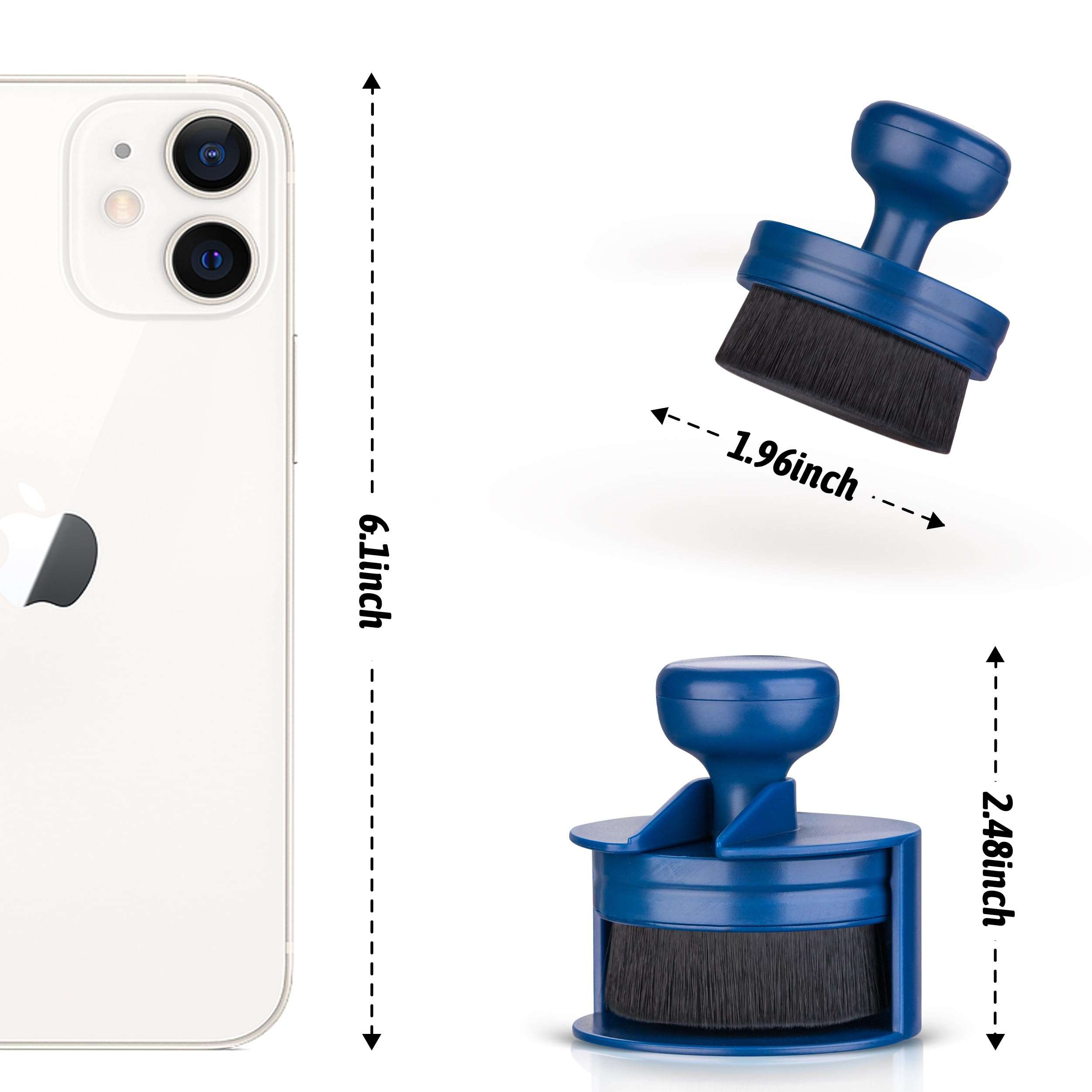 Tire Shine Applicator Brush - Extra Large and Small Size Automotive Tire Dressing Applicator Brush with Storage Stand 3