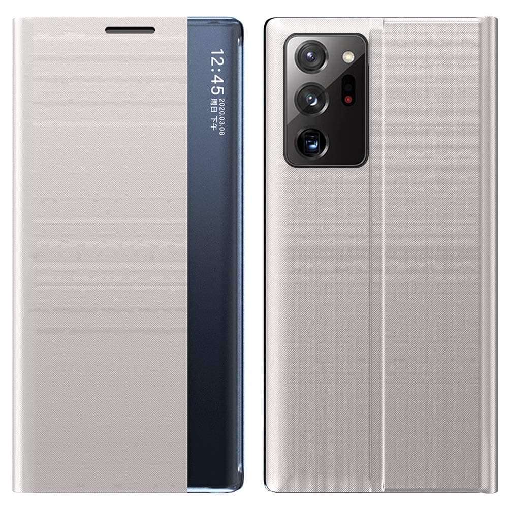 Note 20 Ultra Case for Samsung Galaxy Note 20 Ultra 5G Case Leather with Kickstand Clear View Flip Folio Smartphone Case for Women Waterproof Shockproof Protective Cover for Galaxy Note 20 Ultra 3