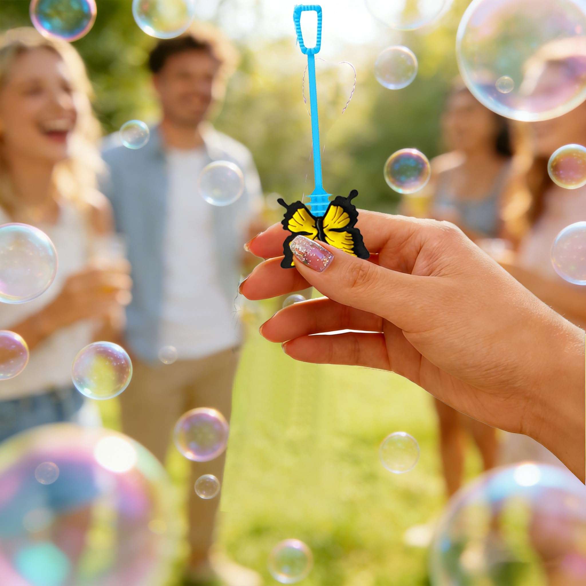 20-Pack Insect & Garden-Themed Bubble Wands – Assorted Designs (Butterfly, Bee, MOM) Party Favors, Goodie Bag Stuffers & Piñata Fillers for Garden Birthdays, Mother’s Day Gatherings & Backyard Picnics 5