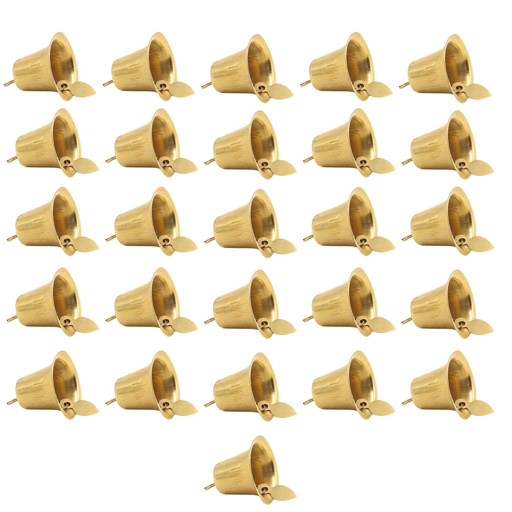 Decorama Golden Metal Bells Used for Hobby Crafts and Other Craft Works : Pack of 25: Size -2cm 1