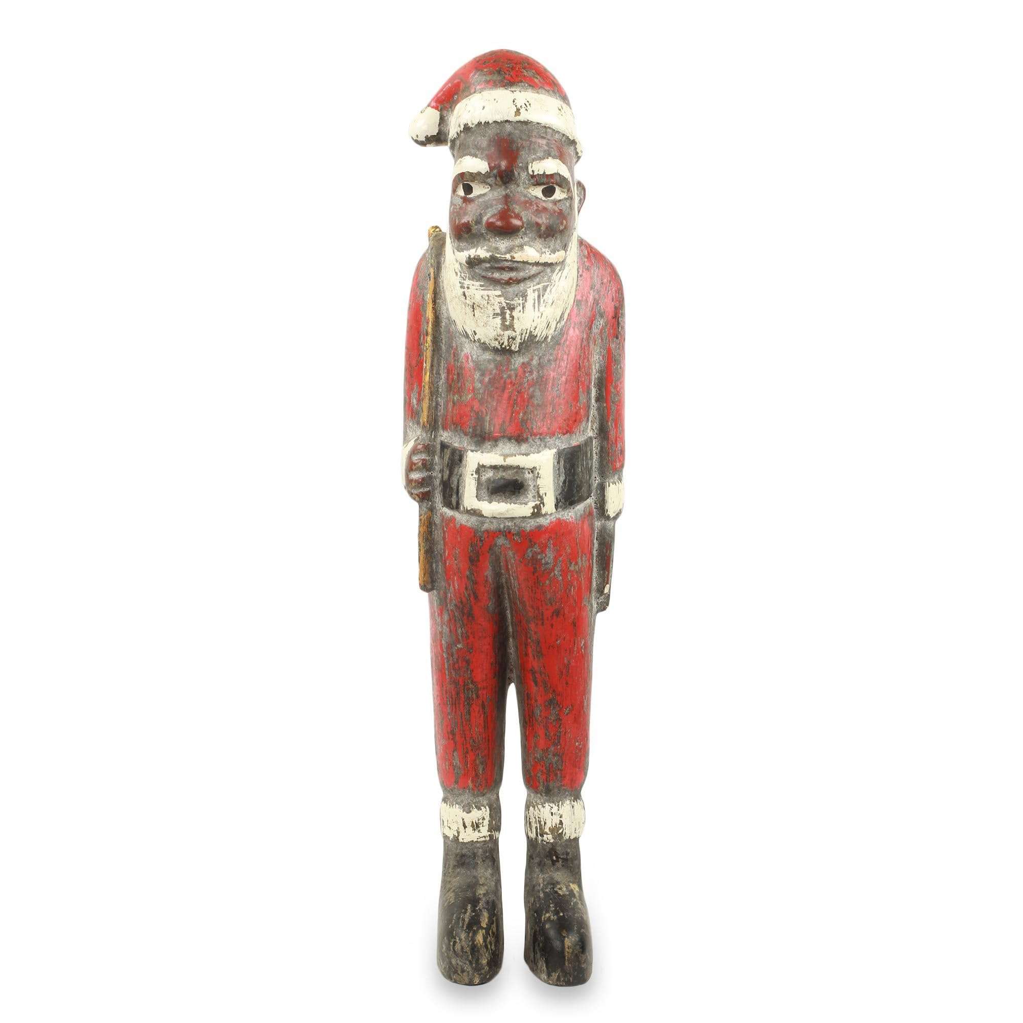 NOVICA Hand Carved Painted Wood Holiday Decor Santa Claus Sculpture, Father Christmas' 1