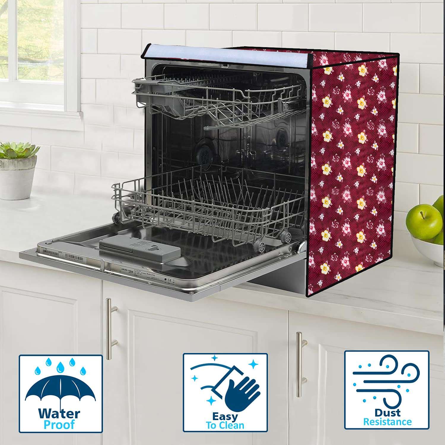 Wings Star Waterproof Dishwasher Cover for Voltas Beko 8 Place Table Top (DT8S), KUM88 5