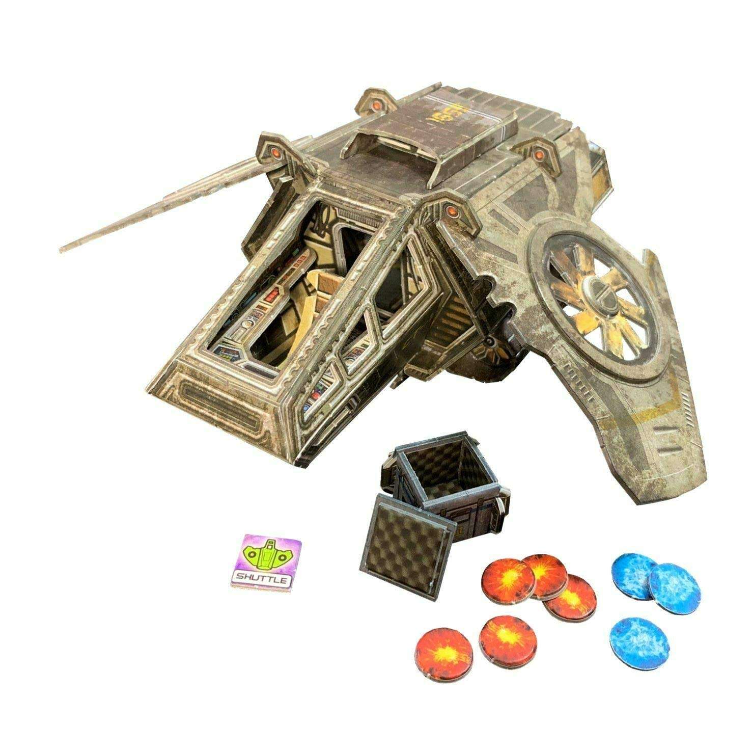 Battle Systems Core Space Get to The Shuttle Expansion Cooperative/Solo SciFi Dungeon Crawler Board Game