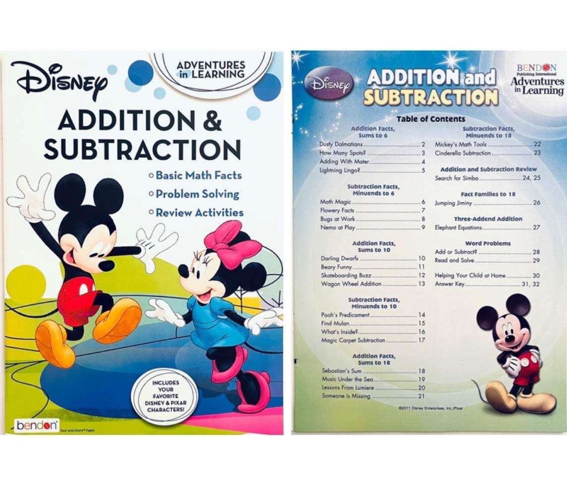 Disney Pixar Toy Story, Time & Money, Addition & Subtraction, The Alphabet: Activity Set and Learning Workbooks (4 Sets) 3