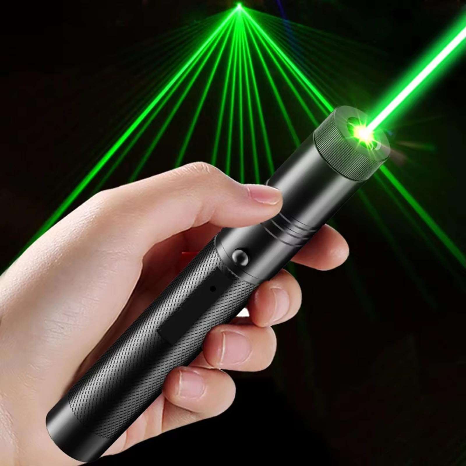 SHIVMYRA High Power Xenon LED Laser Pointer Flashlight with Built-in Lithium Ion Battery, USB Connector for Home Use 4