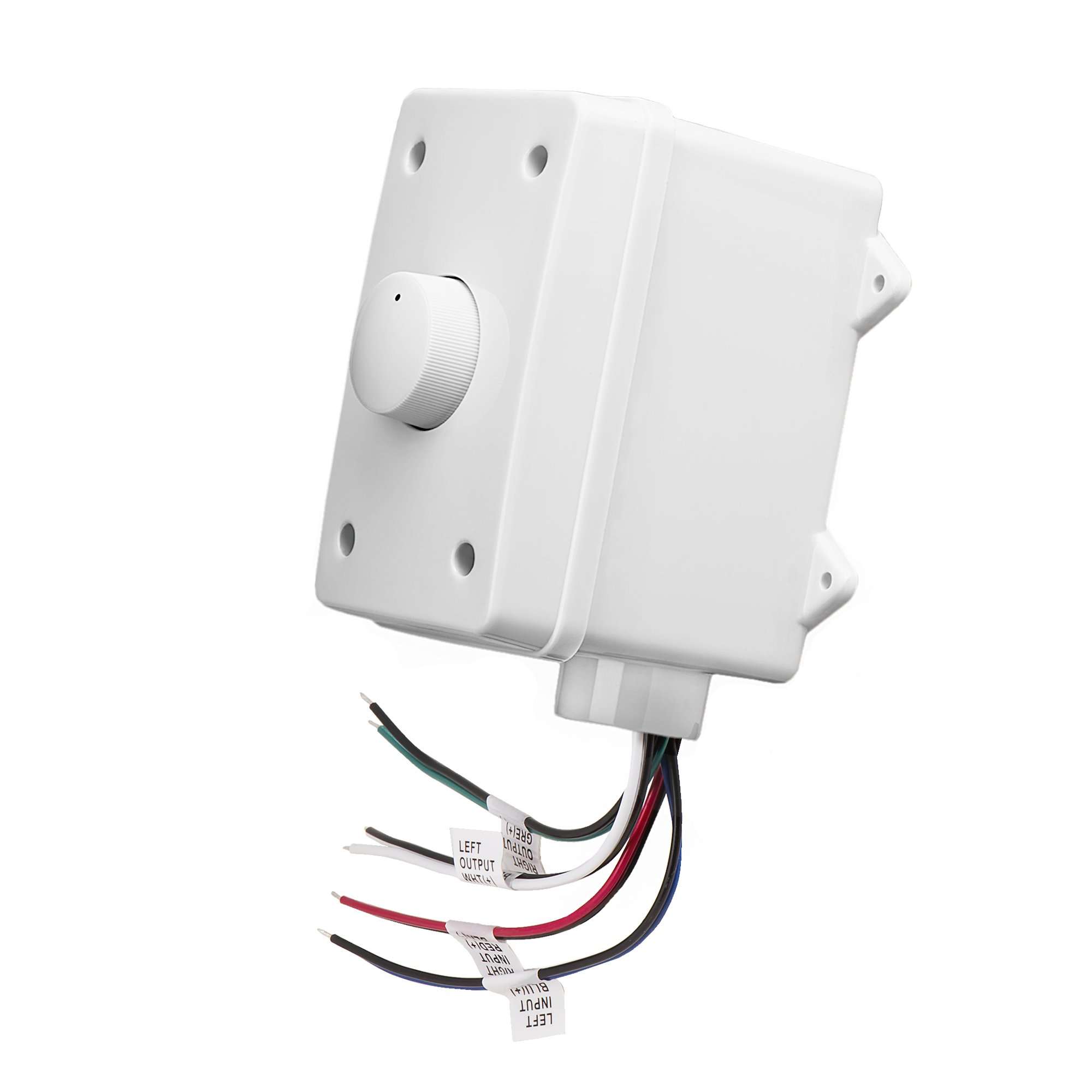 OSD Outdoor 100W Volume Control Impedance Matching, Weather Resistant Enclosure OVC100, White 1