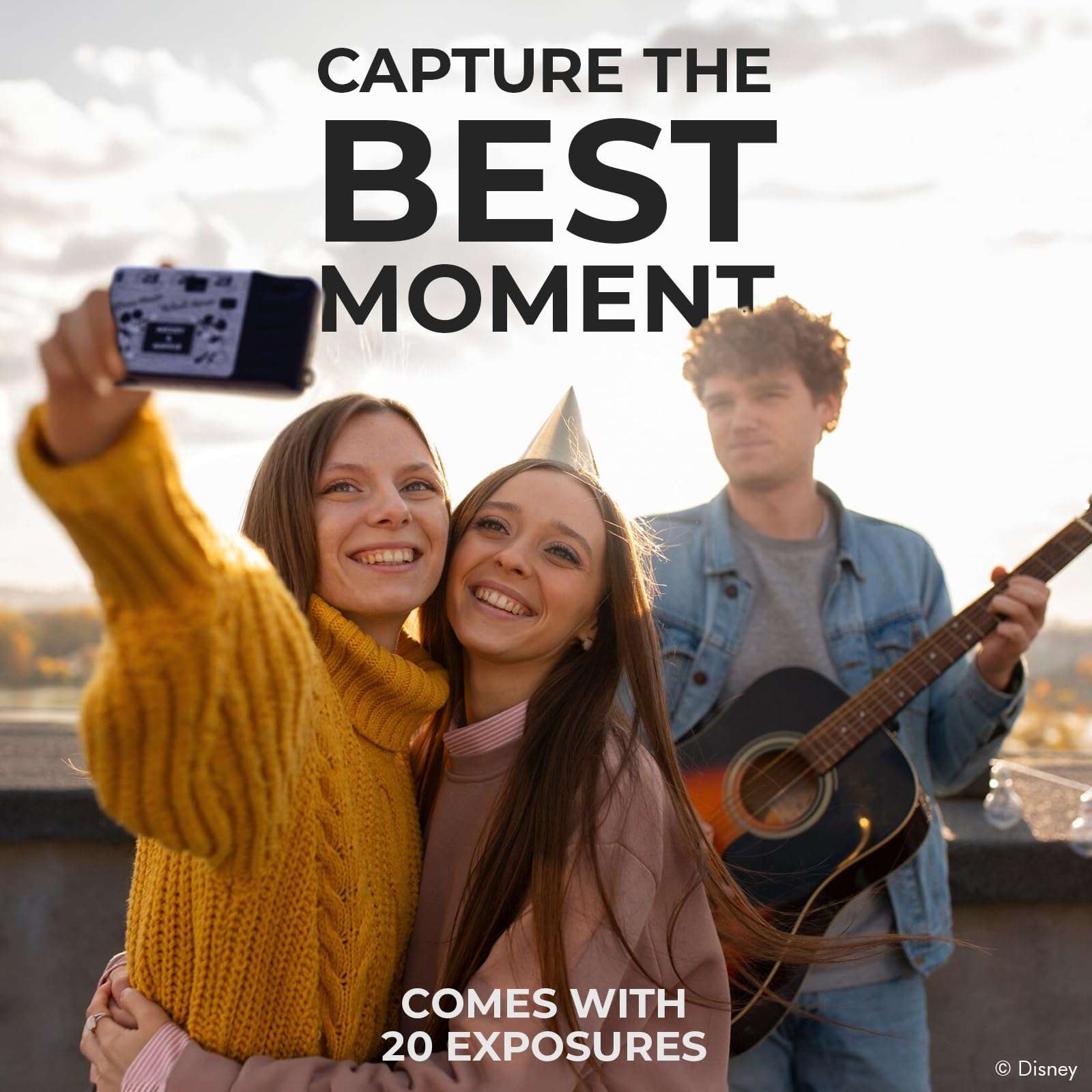 Disney Mickey Mouse Disposable Camera with Flash – 20 Exposure Film – Collectible Mickey Mouse Camera for Kids & Adults – Mickey Mouse GIfts for Women, Men, Kids and all Fans (Retro Mickey and Minnie) 5