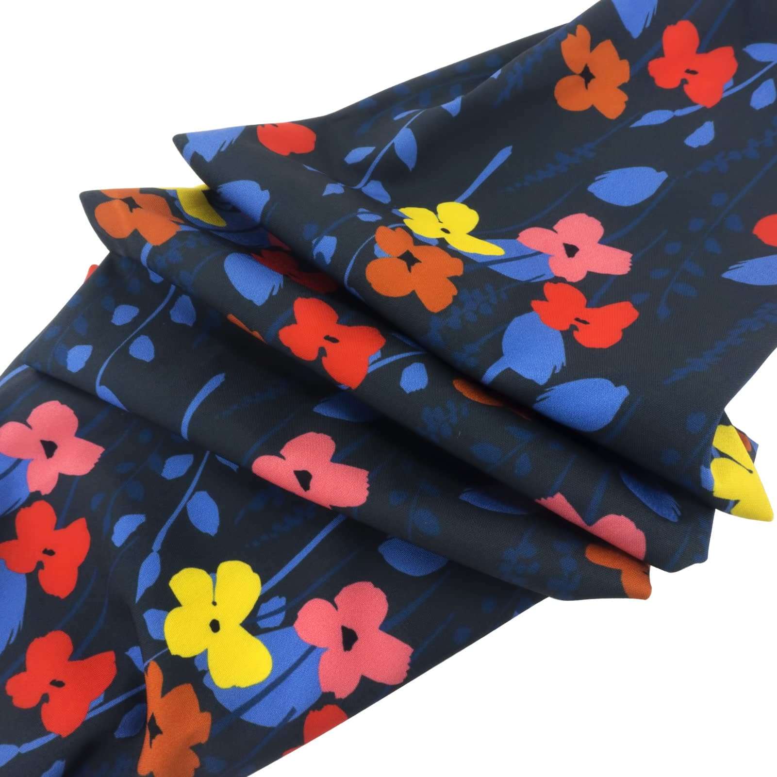 Wolven Soft Scarf Camera Neck Shoulder Strap Belt Compatible with All DSLR/SLR/Digital Camera (DC) / Instant Camera Etc, Blue Pink Fower 2