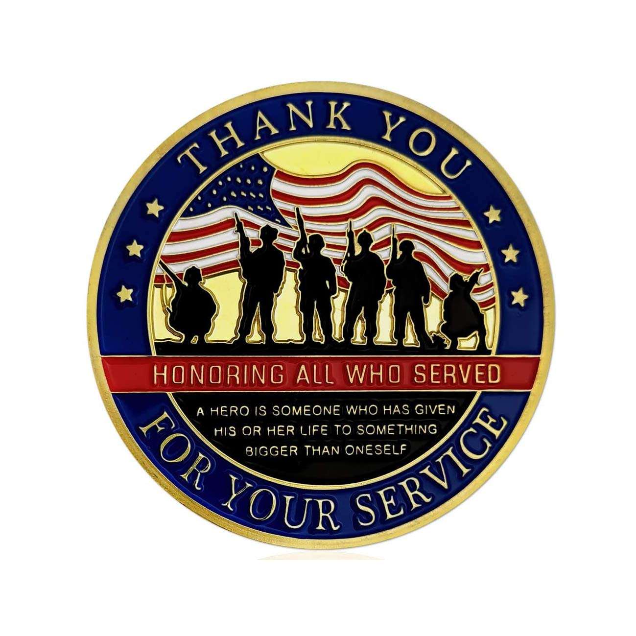 Thank You for Your Service Military Veterans Challenge Coin Appreciation Gift 4