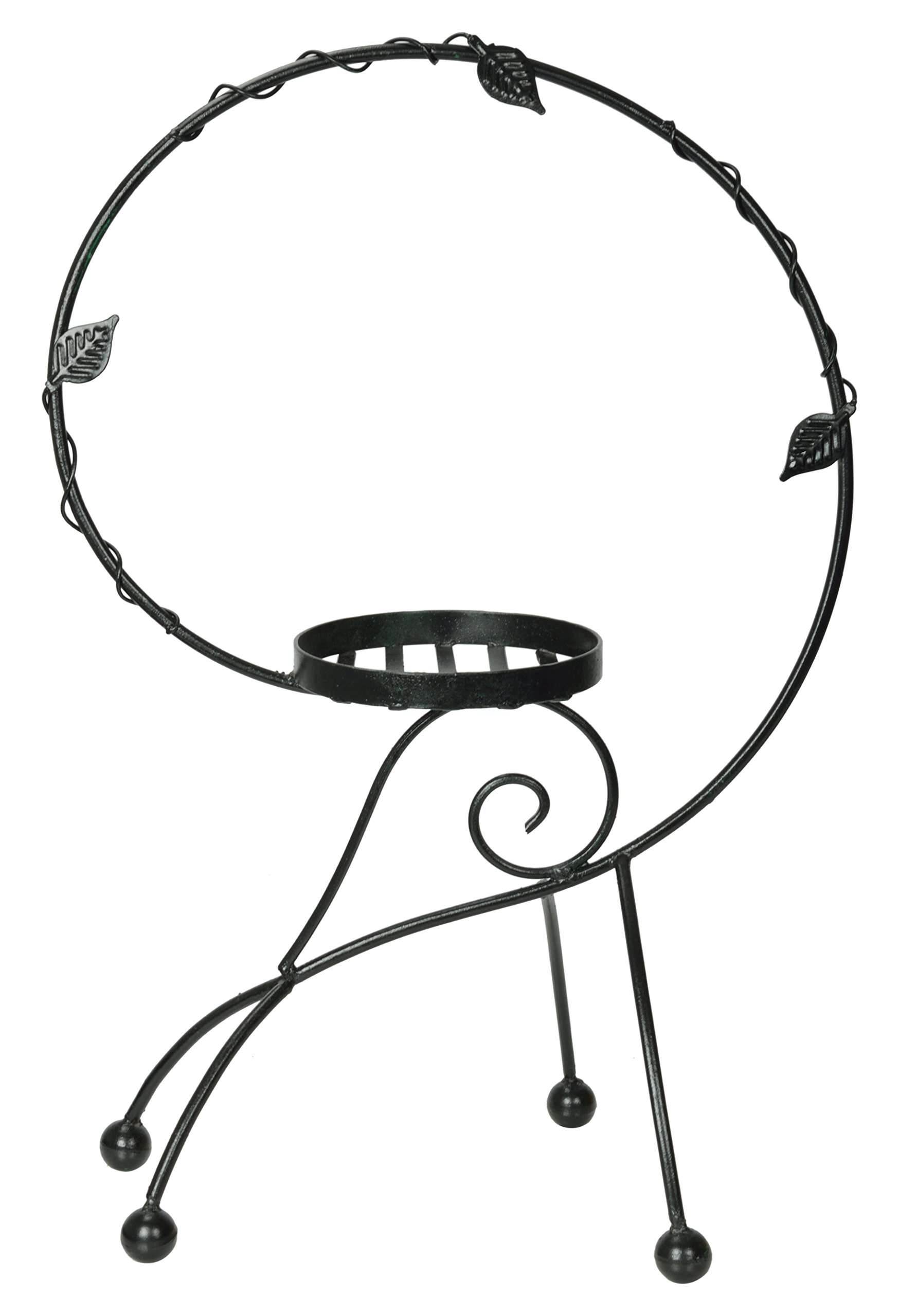 Green Gardenia Iron Snail Shape Plant Stand/Pot Stand with GI-Metal Planter -Yellow 5