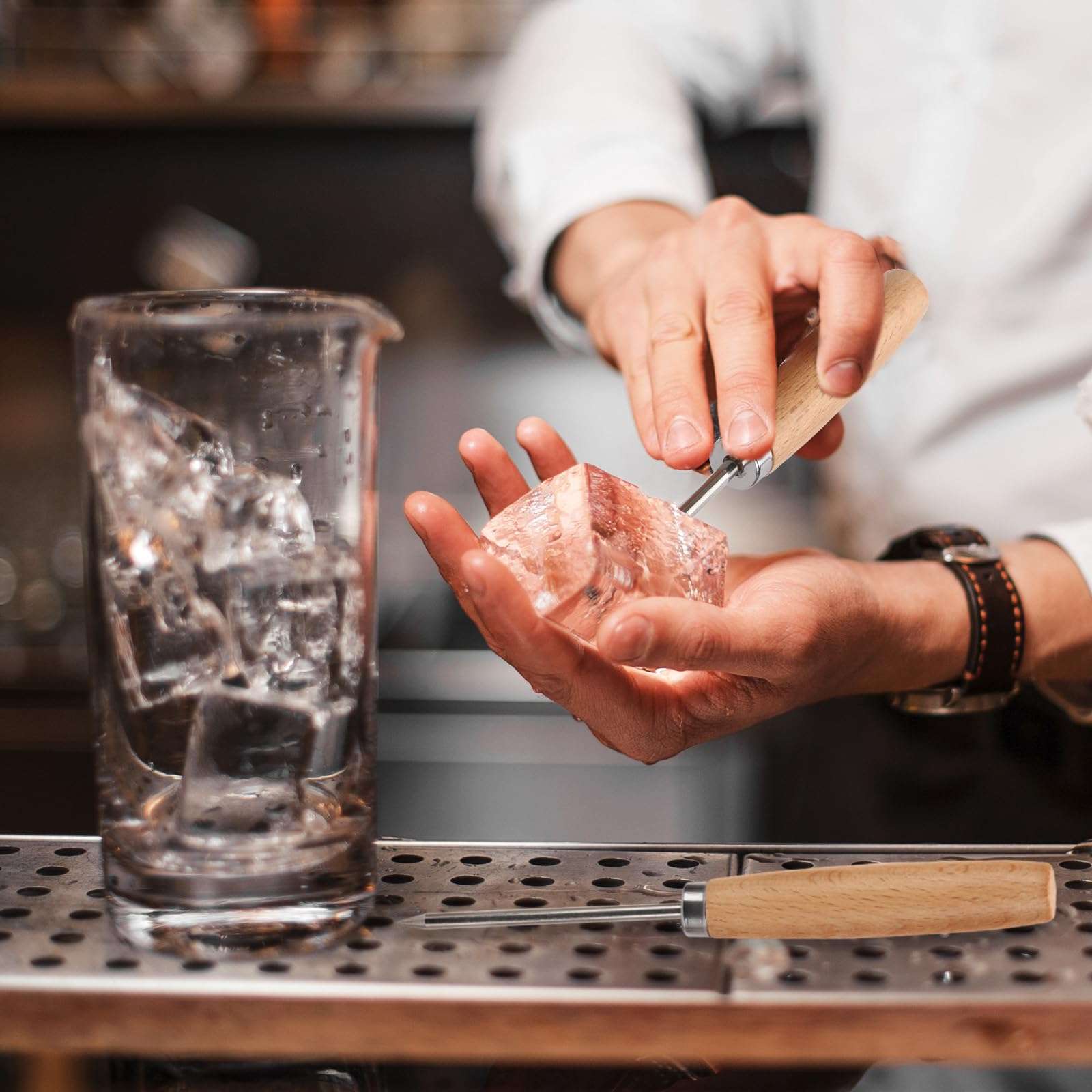 12 Pack Ice Picks, Pick Tool for Breaking Ice, Ice Dispenser for Bartending, Ice Hockey Shaving, Bar, Banquet, Camping 6