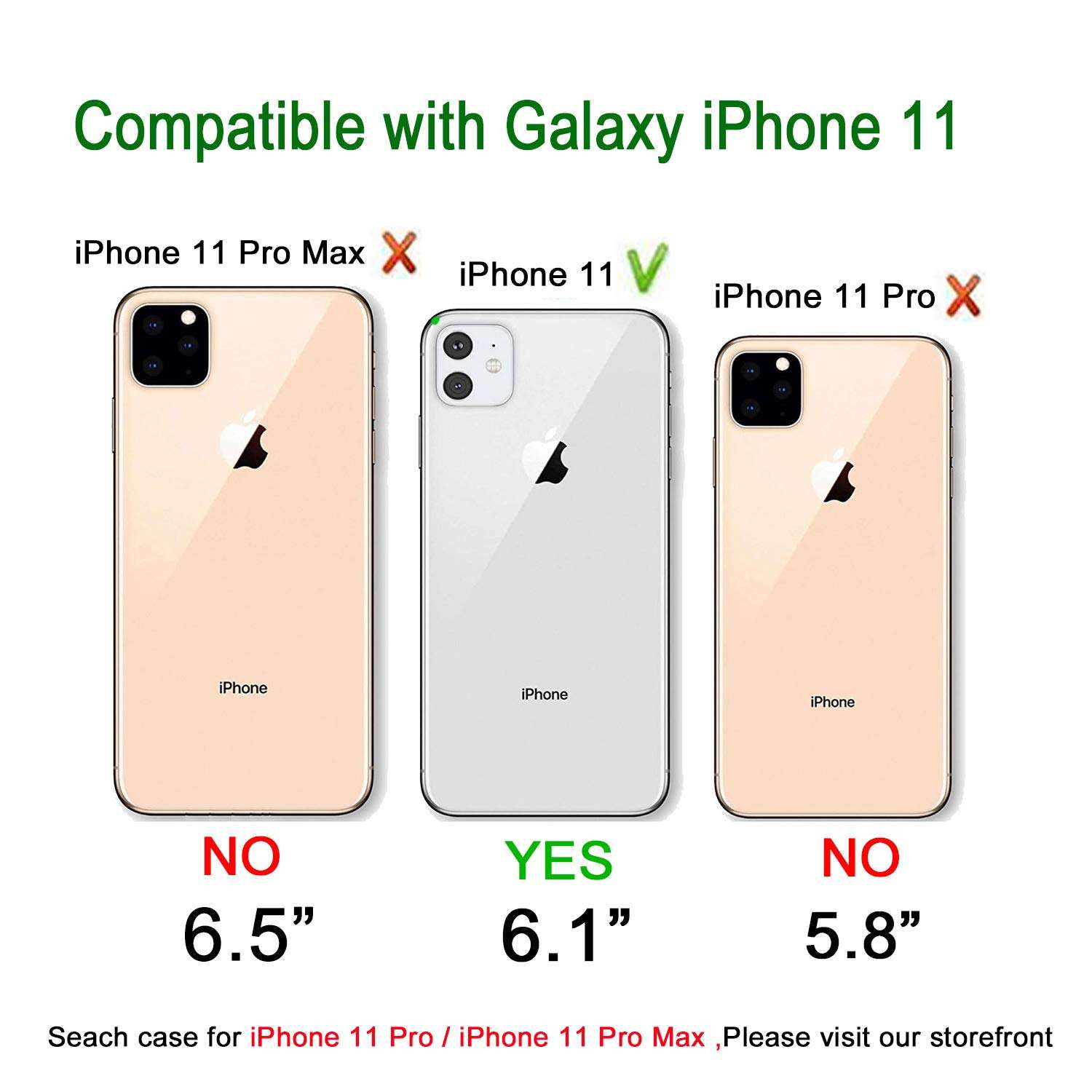 WORLDMOM for iPhone 11 Case,for iPhone 11 Wallet Case with Mirror Stand Credit Card,Double Color Style Faux Leather Slot Flip Cover Case Compatible with iPhone 11 6.1 Inch, Black 2