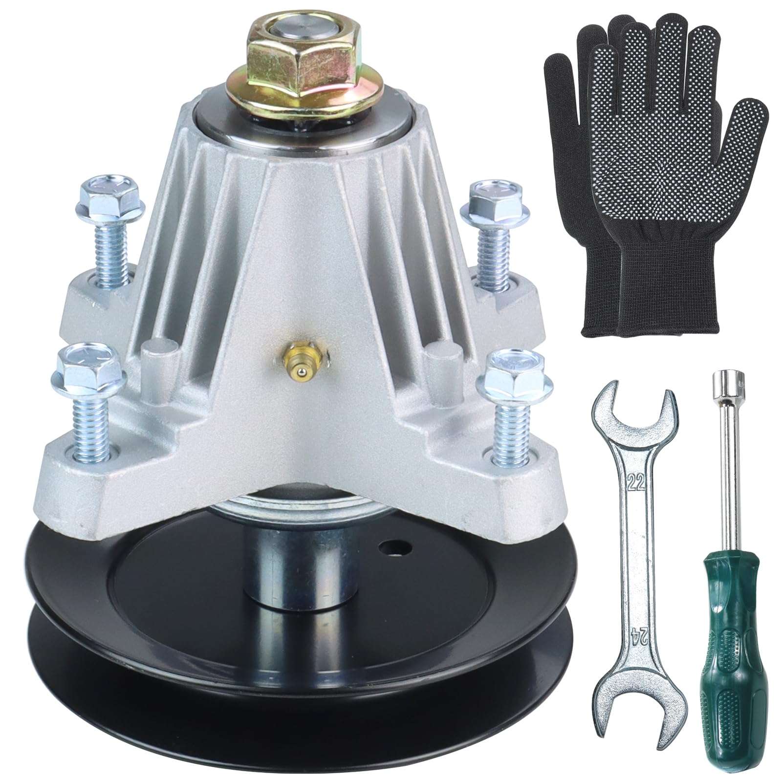 POSFLAG 918-06981 Spindle Assembly Pre-Greased Replaces Cub Cadet Spindle 918-06981, Cub Cadet 918-06981 Deck Spindle, 918 06981, 91806981, 618 06981 for Cub Cadet XT1-LT50, XT2-LX50 Lawn Tractors