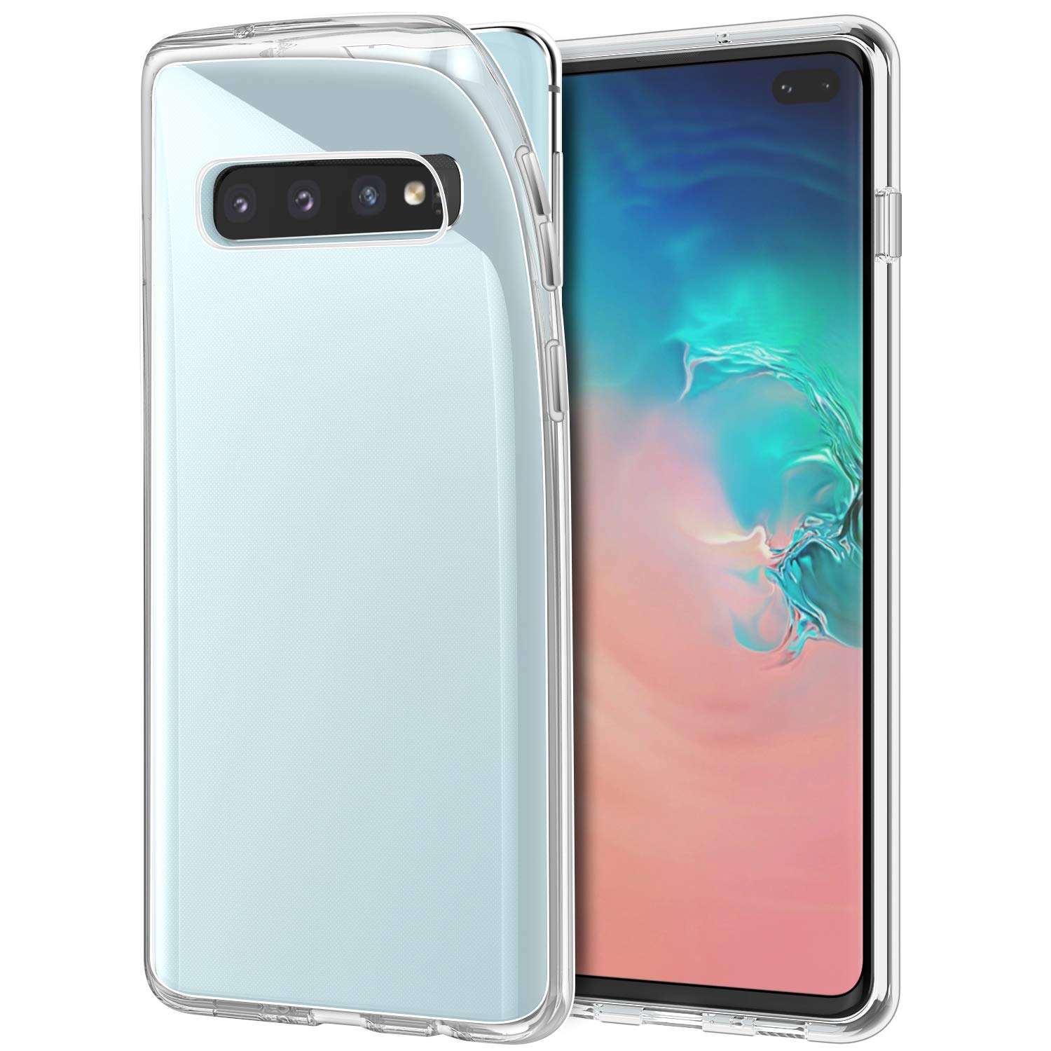 JETech Case for Samsung Galaxy S10 Plus S10+, Premium TPU Material, Shock Proof, HD Clear 1