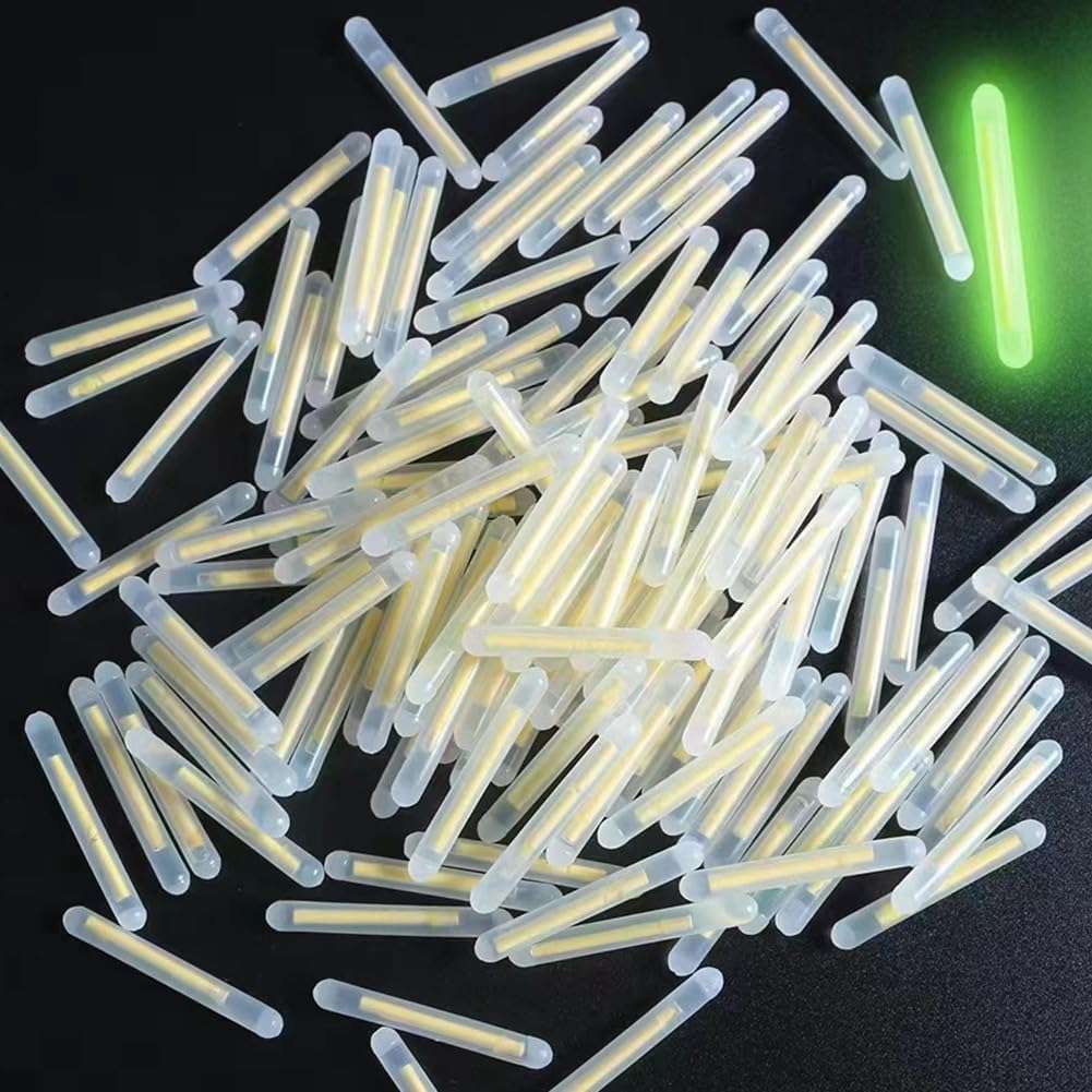 Fishing Glow Sticks, 20Pcs Rod Tip Glow Sticks, Fishing Rod Floats Glow Sticks, Fishing Rod Night Fishing, Fishing Float Accessories 1