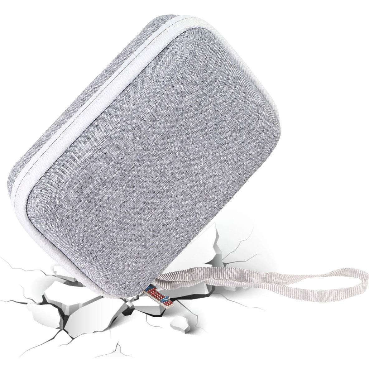 khanka Hard Travel Case Replacement for Compatible with Kodak Mini 3 Square Portable Printer - Social Media Photo Instant Printer (Gray Zipper) 5