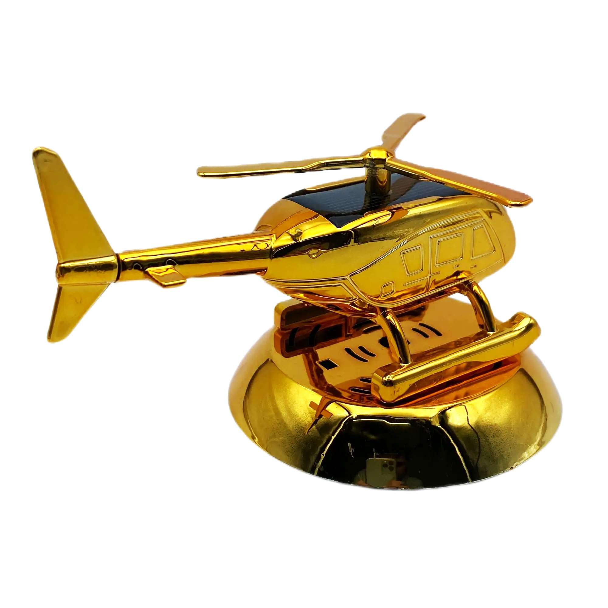 Look&Took Car Desk Board Solar Power Mini Helicopter Air Freshener With Perfume Pouch For Toyota Yaris VX CVT 3