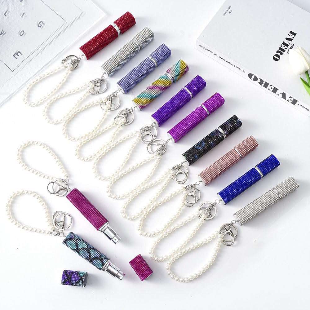 Newchsi Refillable Perfume Bottles Keychain, Mini Spray Bottle For Travel, Outgoing, Perfect Gifts for Women, Girls (NW-Perfuse Keychain-D) 4