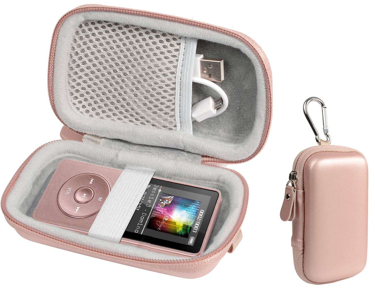 Case for Wireless Earbuds Charger Box Like Sony WF1000X/BM1, SOL Republic Amps and MP3 Player Like Soulcker, AGPTEK A01T, U1, B03, C3, Rocker V2, Iyzer 16GB, Grtdhx 16GB, Wrcibo 8GB, Mahdi, Dansrue 1