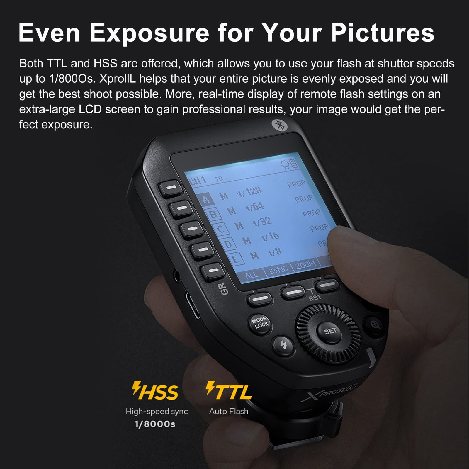 Godox Camera Flash Trigger [Upgraded] XproII-S for Sony Bluetooth /2.4GHz Wireless Remote/APP Intuitive Operation/Metal hot Shoes 4