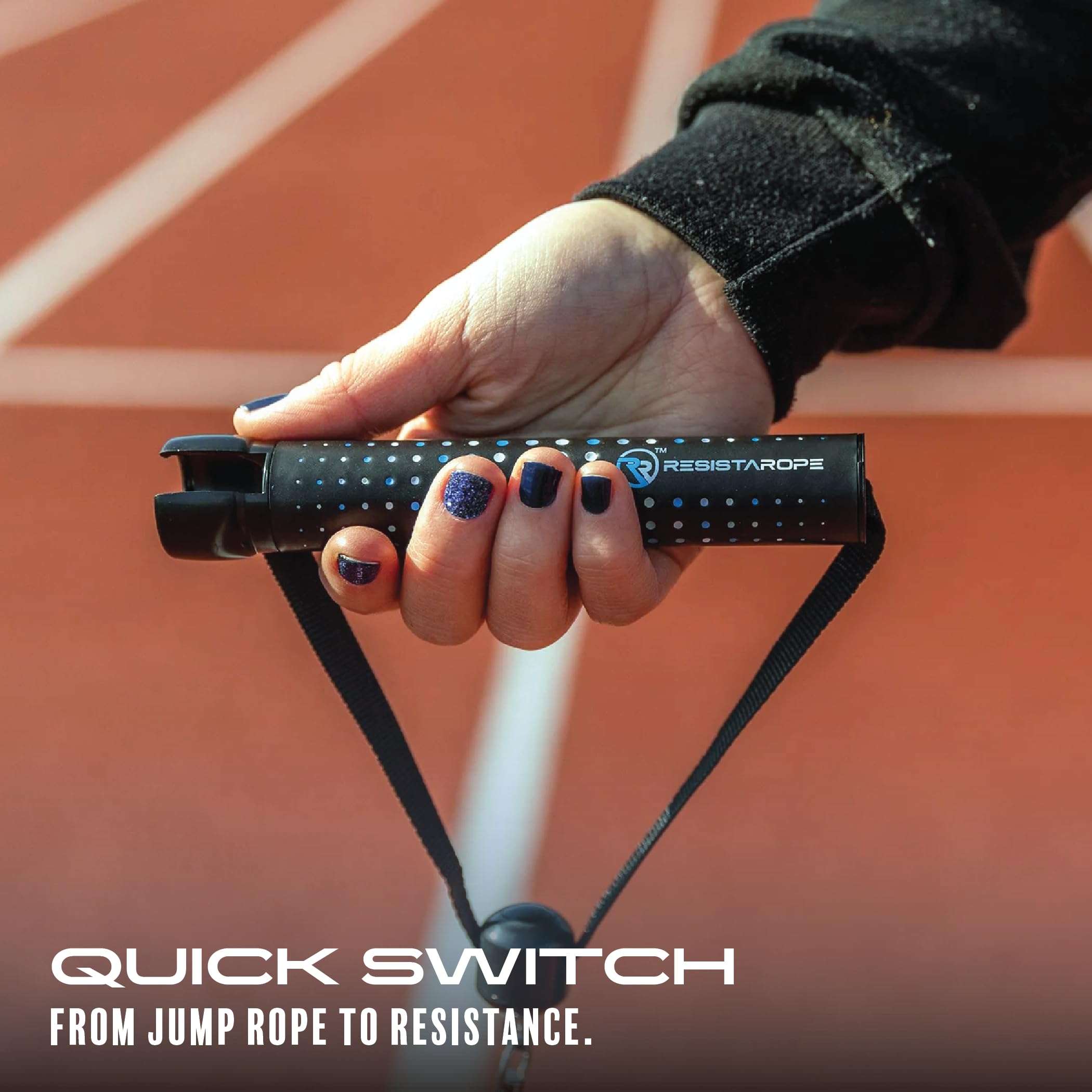 ResistaRope - A 2-in-1 Resistance Band & Jump Rope - The Ultimate Full Body Workout: Cardio and Strength and Resistance Training - Medium 4