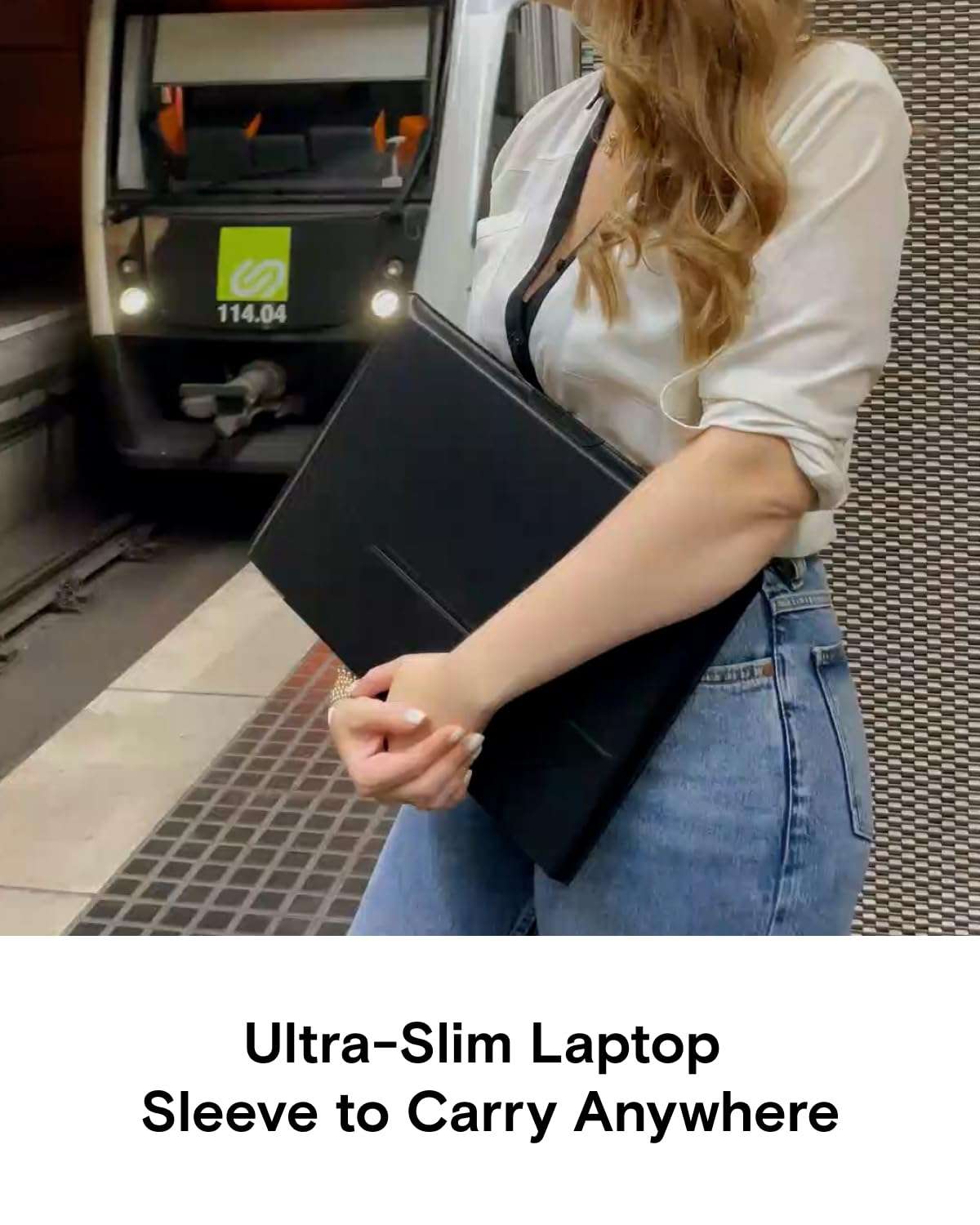 MOFT Laptop Sleeve Bag for 15"-16" Night Black & Dynamic Folio Case for iPad Pro 13 inch Jet Black 5