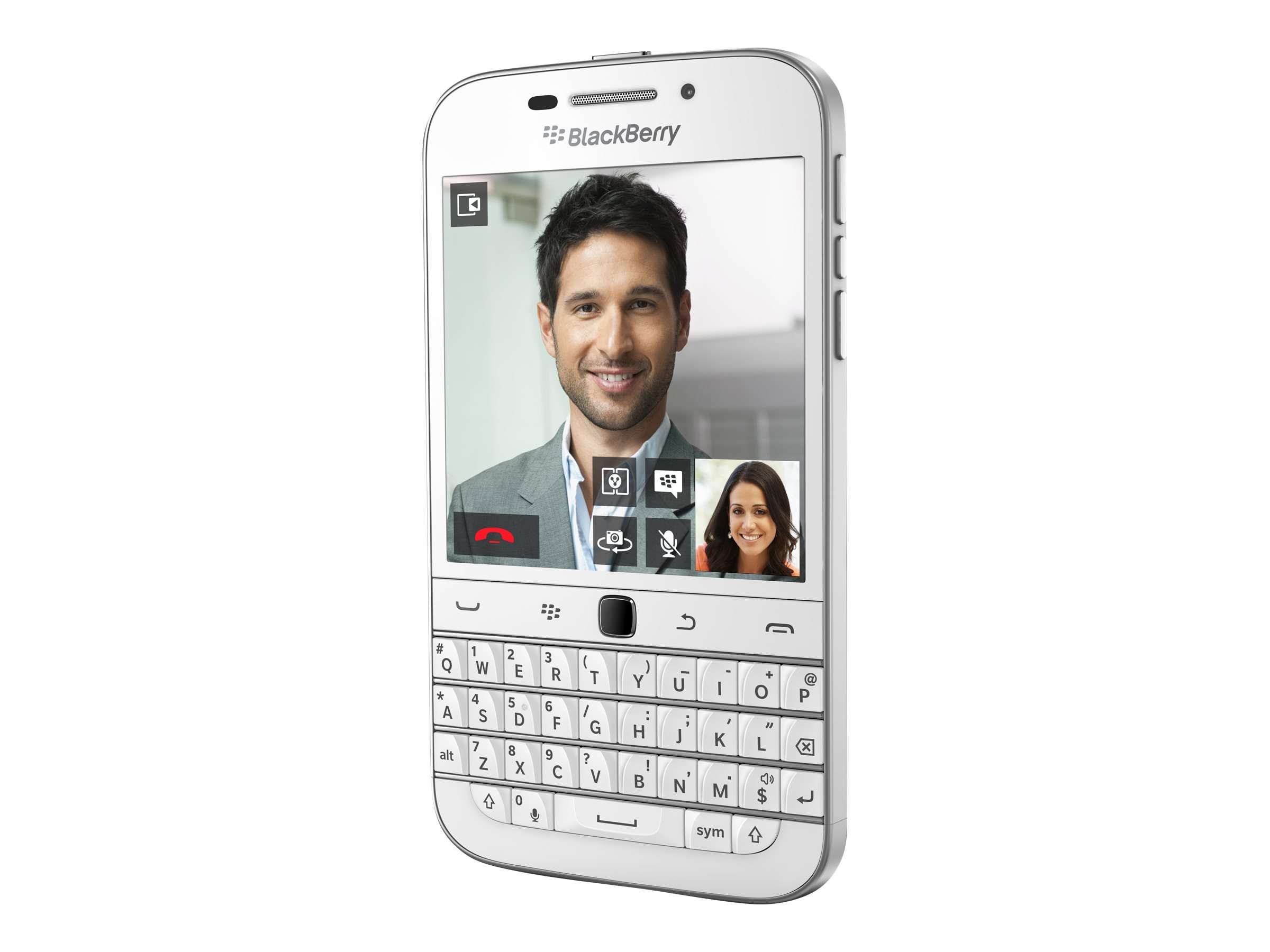 BlackBerry Classic SQC100-1 White Limited Edition (GSM Only, No CDMA) Factory Unlocked