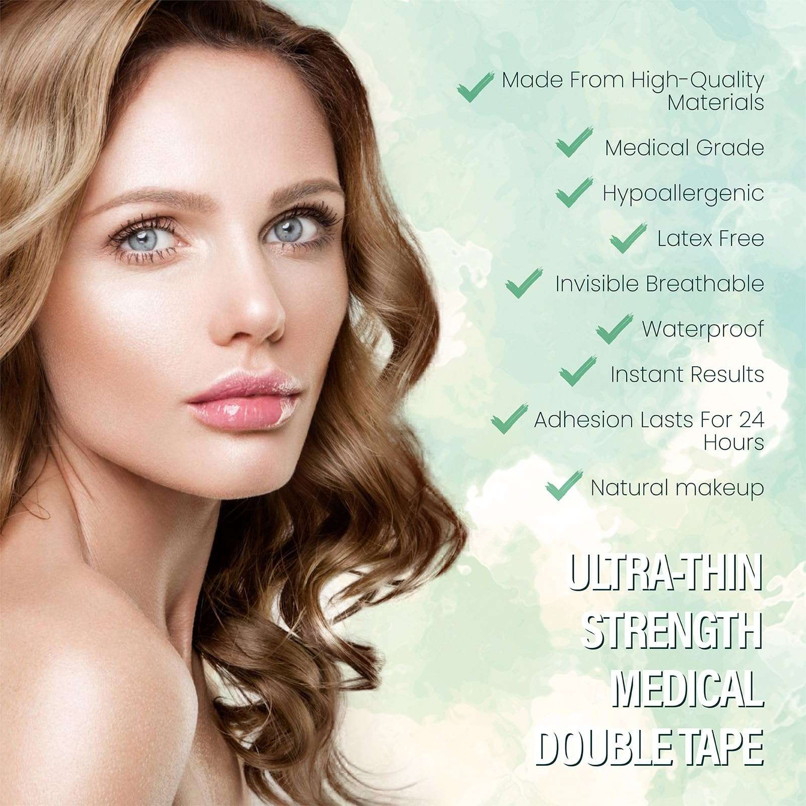 Eyelid Tape, 480PCS Eyelid Lifter Strips, Eyelid Tape for Hooded Eyes Invisible, Waterproof Double Eyelid Tape, Suitable for Uneven or Monolids, Instant Eye Lift Without Surgery 4