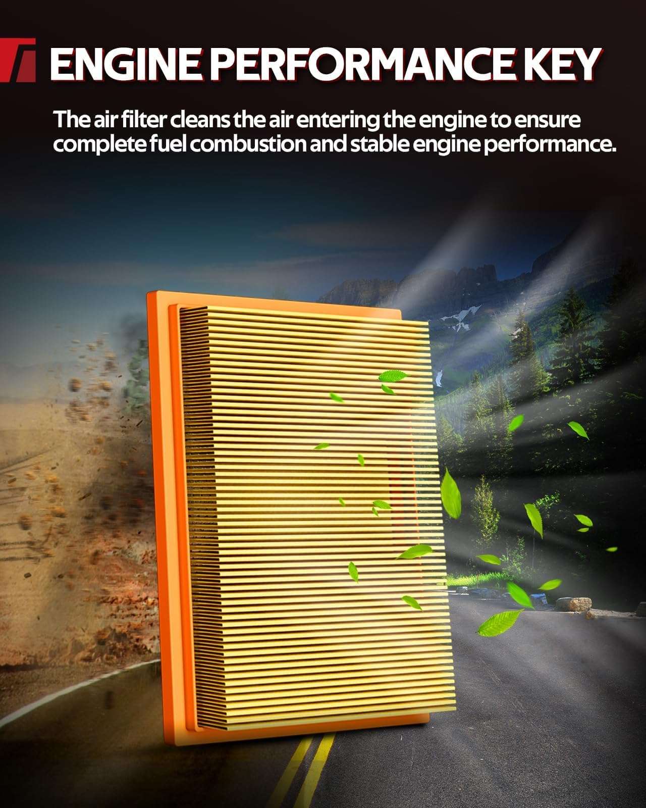 Torchbeam Equinox Air Filter, Car Engine Air Filter CA12260 Fits for Chevrolet Equinox 2019 2020 2021 2022 2023 2024,for GMC Terrain 2018-2024 3