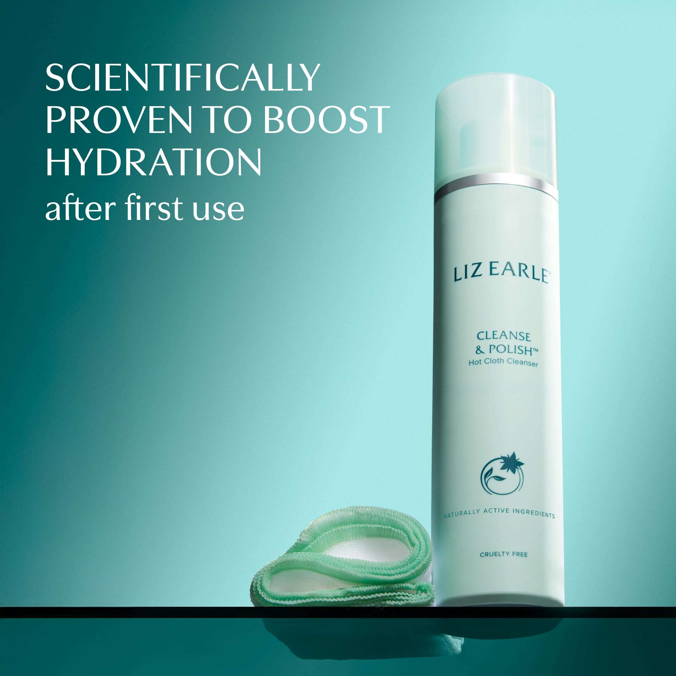 Liz Earle Cleanse & Polish Hot Cloth Face Wash - Gentle Facial Cleanser & Exfoliating Cotton Cloth - Boosts Hydration and Reveals Instant Radiance (100ml) 5