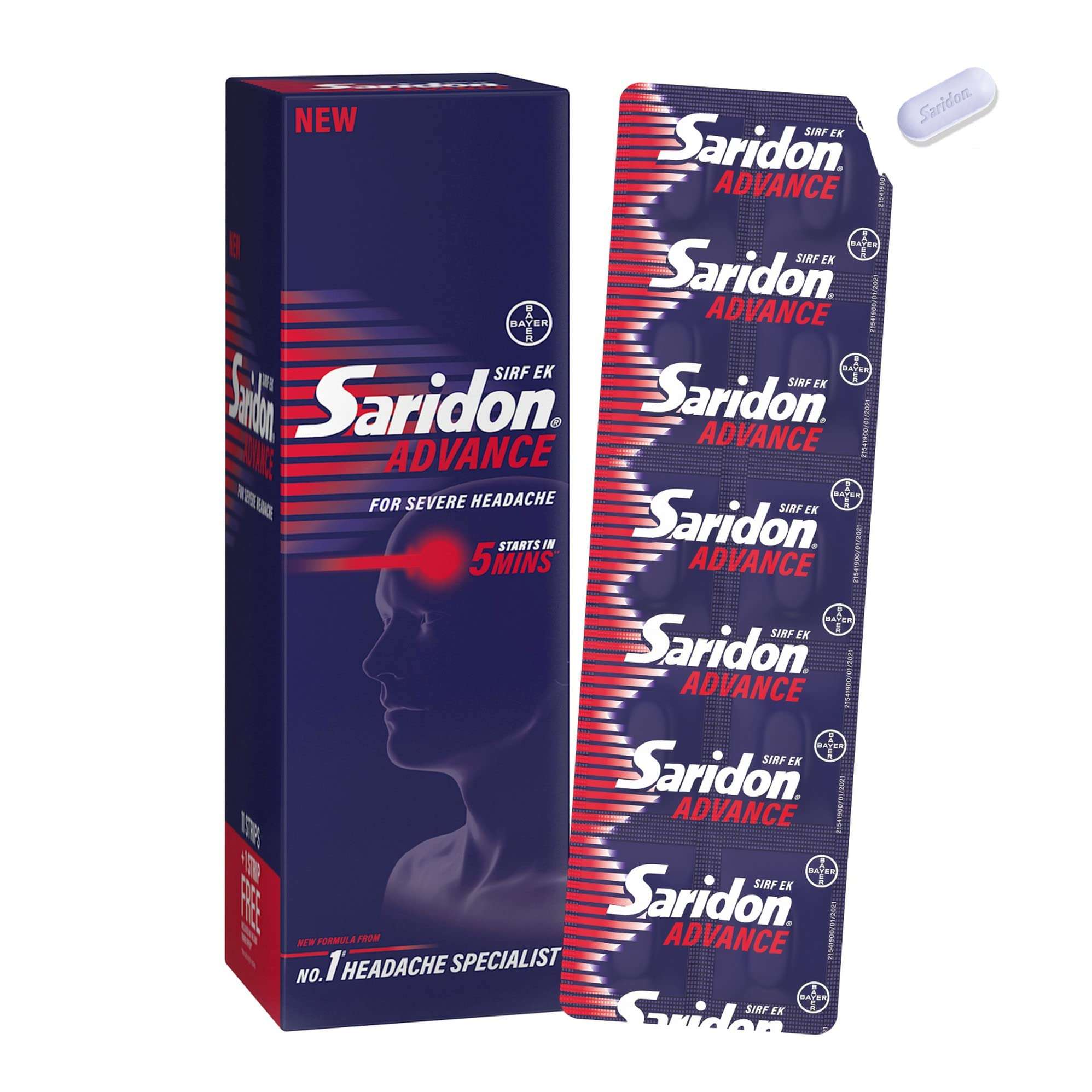 Saridon Advance Tablet for 5 in 1 Pain Relief