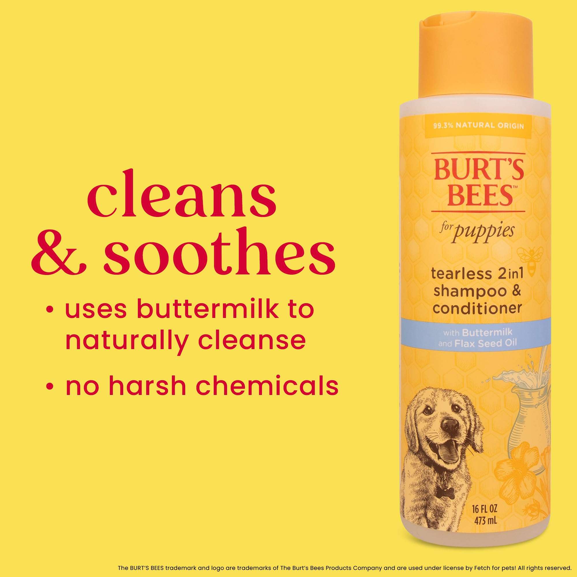 Burt's Bees Tearless 2 in 1 Shampoo and Conditioner for Puppies, 16 Ounces 4