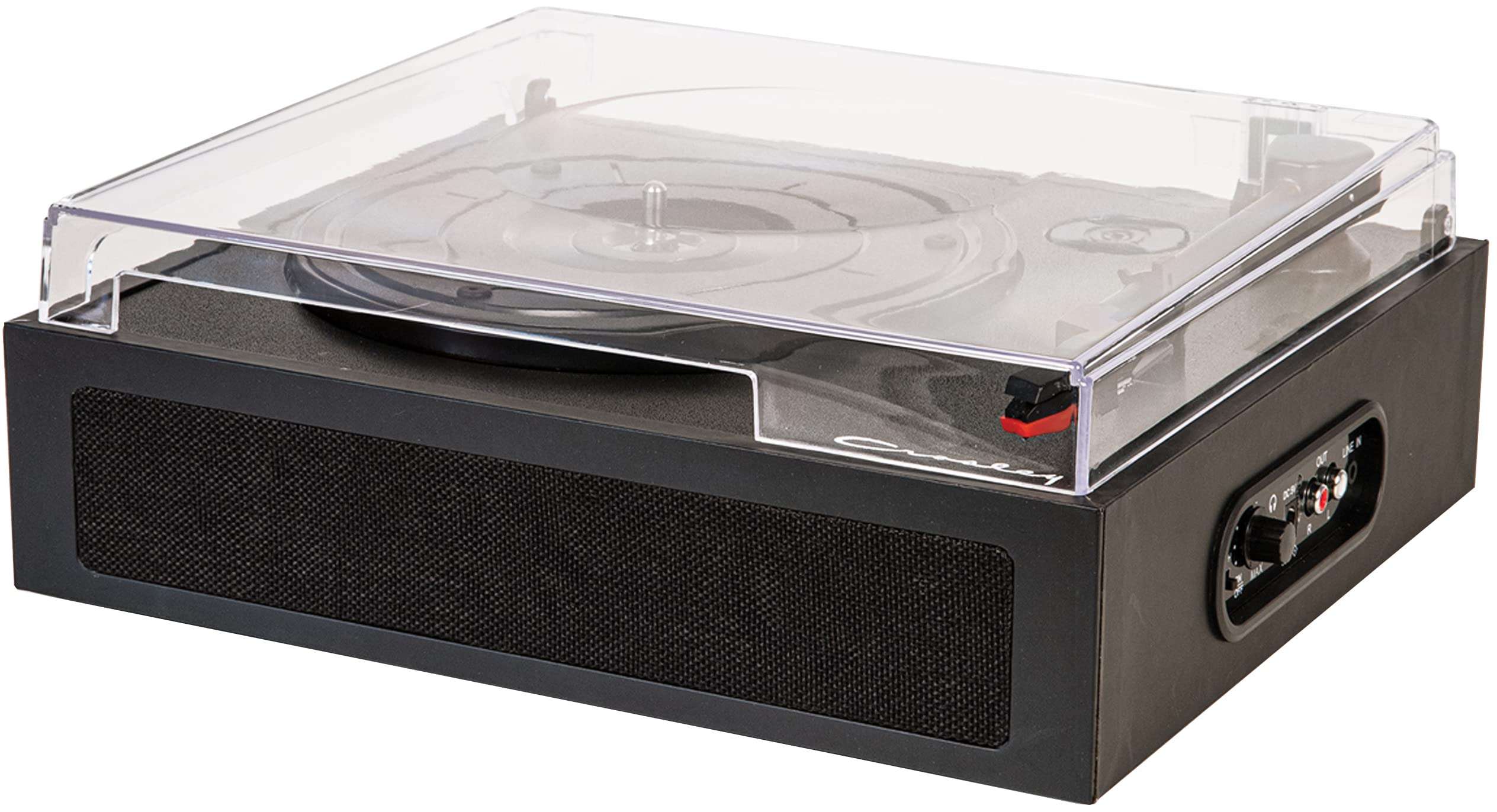 Crosley CR6040A-BK Ryder Vintage Portable Bluetooth 3-Speed Vinyl Record Player Turntable, Black 3