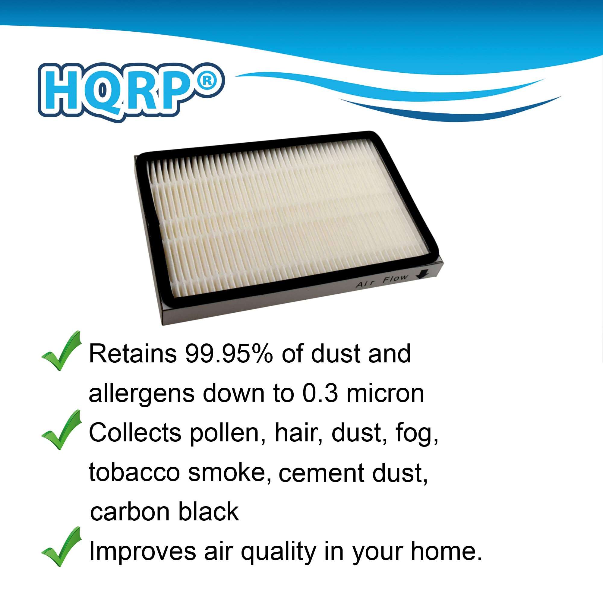 HQRP Exhaust HEPA Filter Replacement for Sears Kenmore EF-1 EF1 86889 20-86889 40324 KC38KCEN1000 53295 8175062 WPL4370417 2086889 parts for Upright and Canister Vacuum Cleaners 3