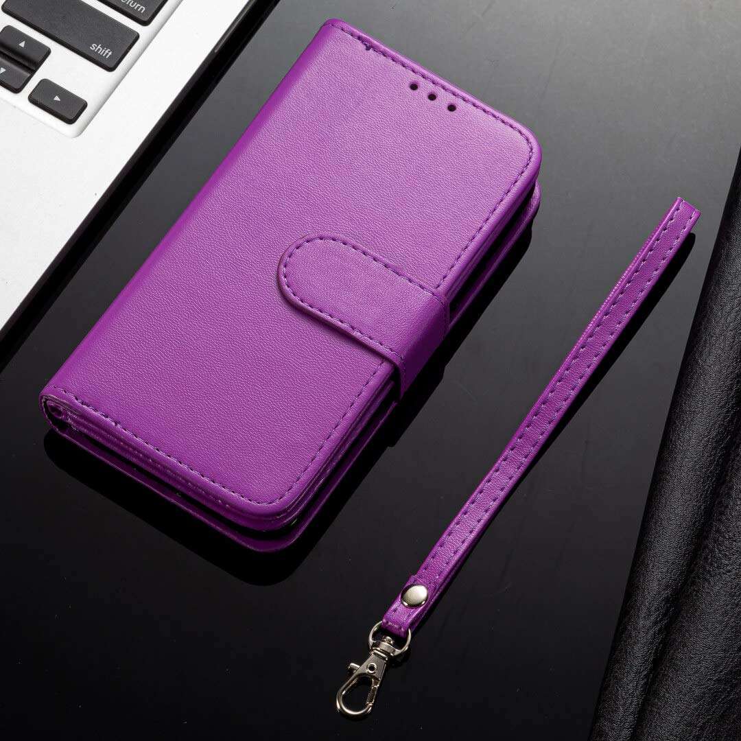DEFBSC Samsung Galaxy S20 Plus Wallet Case,Magnetic Premium Leather Folio Flip Case with 9 Card Slots/Holder Kickstand and Wrist Strap for Samsung S20 Plus-Purple 6