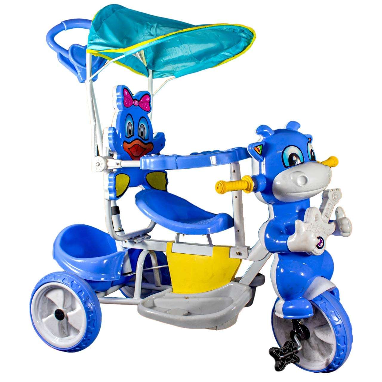 VALPRO PRODUCTS Jyoti India Baby Tricycle with Parental Control/Stylish Baby Tricycle/Kids Trike/Bicycle/Ride On with Canopy and Push Bar for Kids/Baby/Suitable for Boys & Girls 1.5 to 5 Years 1