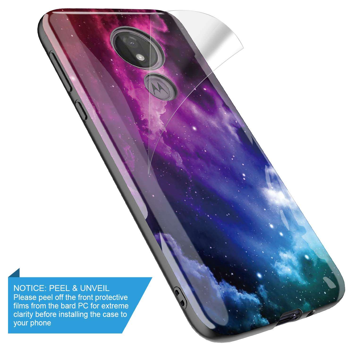 GORGCASE Case Design for Moto G7 Play, T-Mobile Revvlry, Moto G7 Optimo (XT1952DL), Slim Anti-Scratch Shock-Proof Cute Sparkle Bling Teen Girls Women Protective Cover Marble Black RED 5