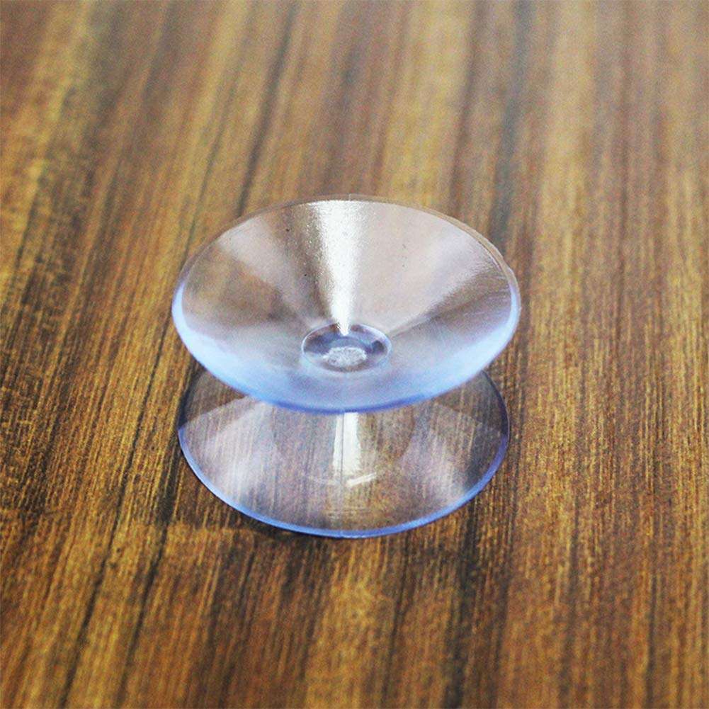 10 Pack Double Sided Suction Cups Compatible with Glass Table Top, Clear Suction Cups Window Hanger Suction Cup Without Hooks Sucker Pads for Home Kitchen Glass Table Top Spacers(Size:35mm) 3