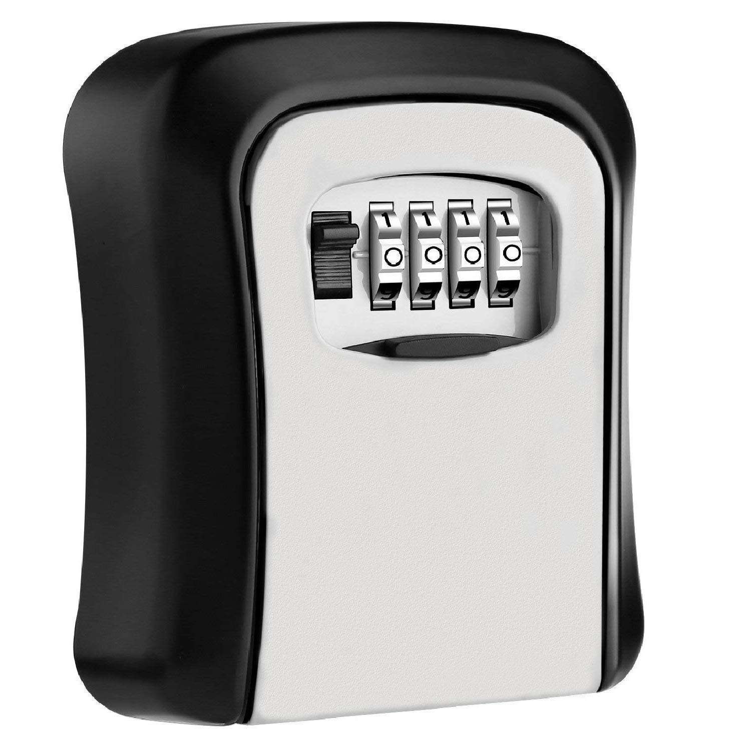 Vroxy Key Lock Box 4 Digit Combination Wall Mount Key Safe Security Storage Box for Sharing Keys Securely Indoor and Outdoor