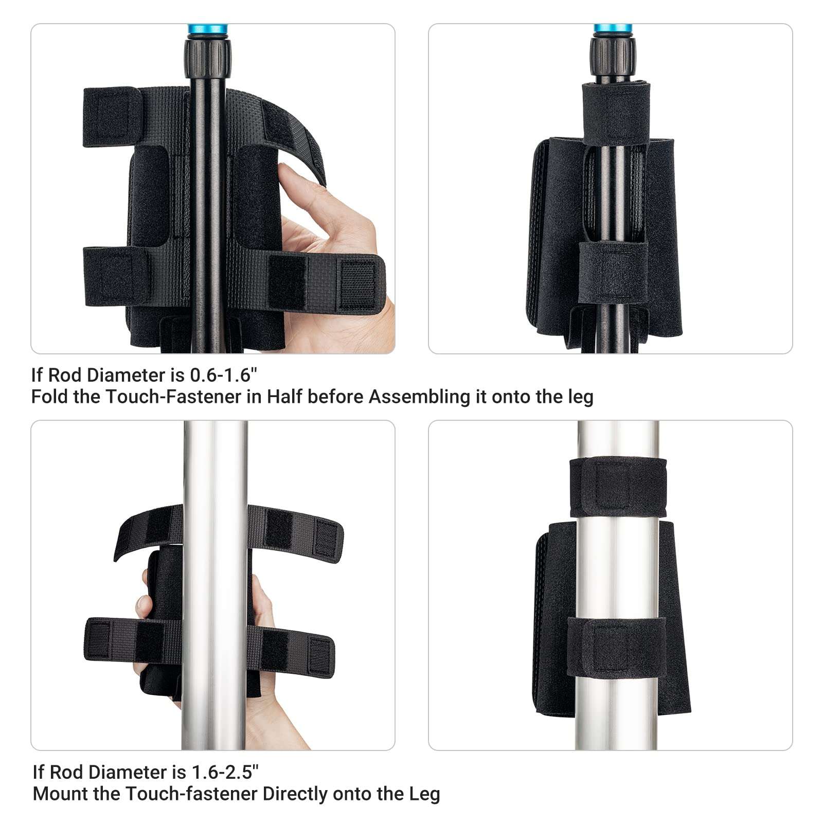 JJC Equipment Mounting Strap for Power Bank on Tripod for Long Time Photography,Remote/Off-Camera Flash Holder Strap for Photographer Videographer,Hard Drive/Computer Power/Smartphone Holder Strap 4