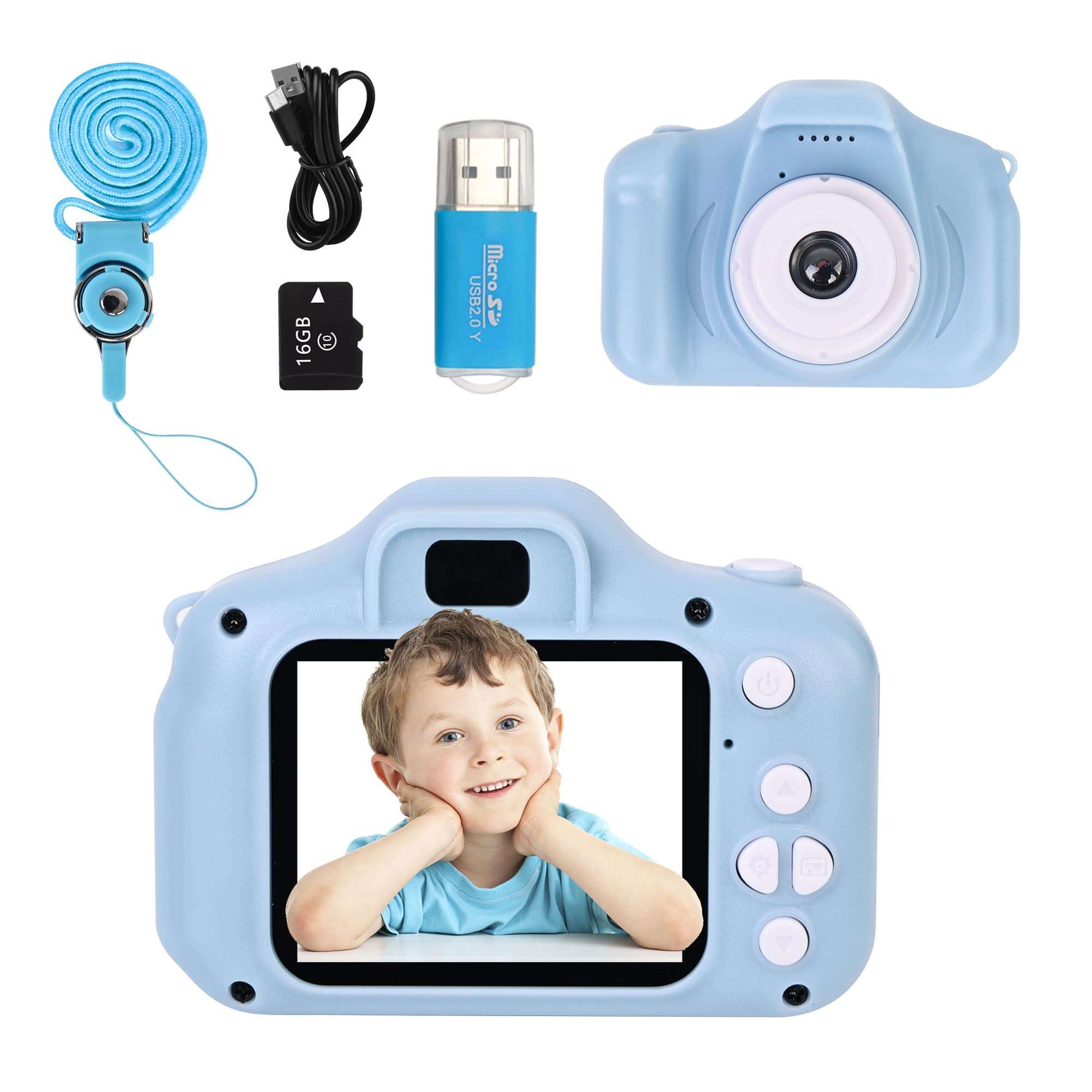 Kids Camera Toys for 3 4 5 6 7 Year Old Girls Toddler Camera for Kids Birthday Festival Gifts for Girls Age 3-9 1080P Video Camcorder with 16G Memory Card 1