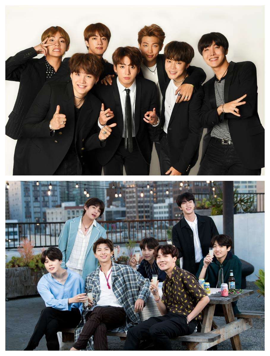 PRINTNET Pack of 10 BTS Boys Group K-Pop Music Band Photos for Army BTS Fans (8.2 x 11.7 Inches) (Size - A4) Multicolour 4