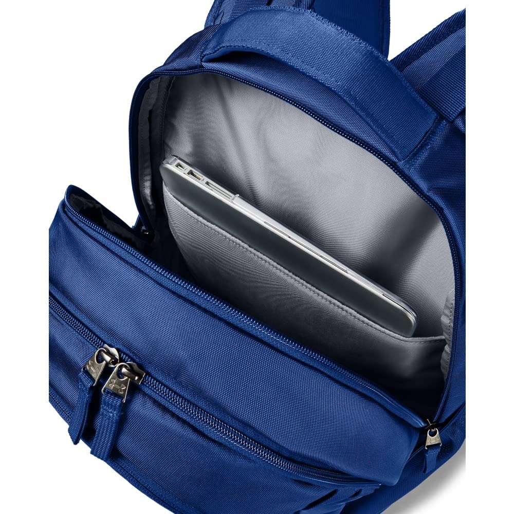 Under Armour Hustle Backpack, Royal (400)/Silver, One Size Fits All 4